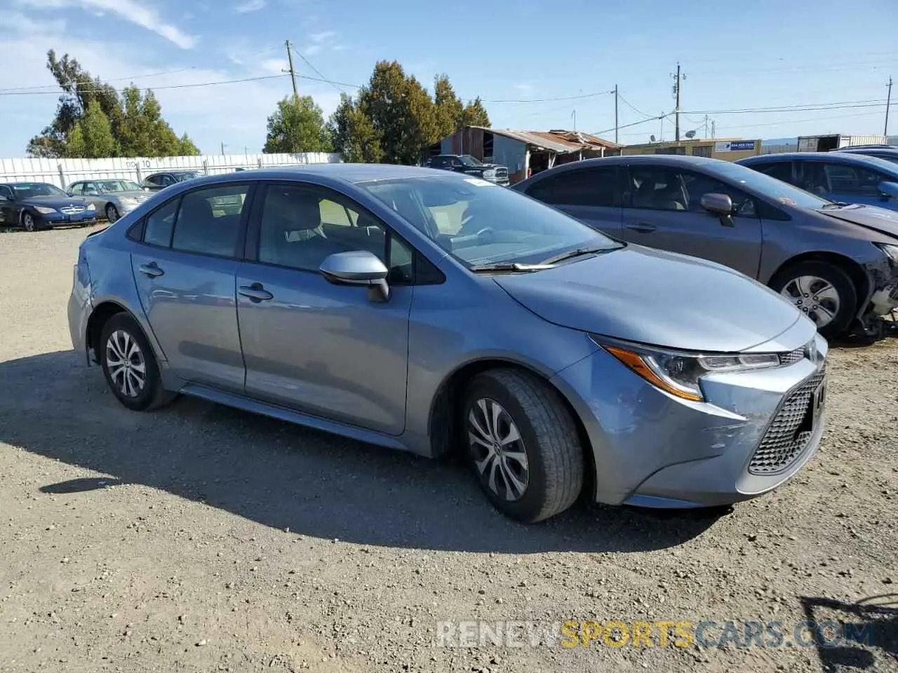4 fotografías del automóvil dañado JTDEAMDE8NJ042157 TOYOTA COROLLA 2022