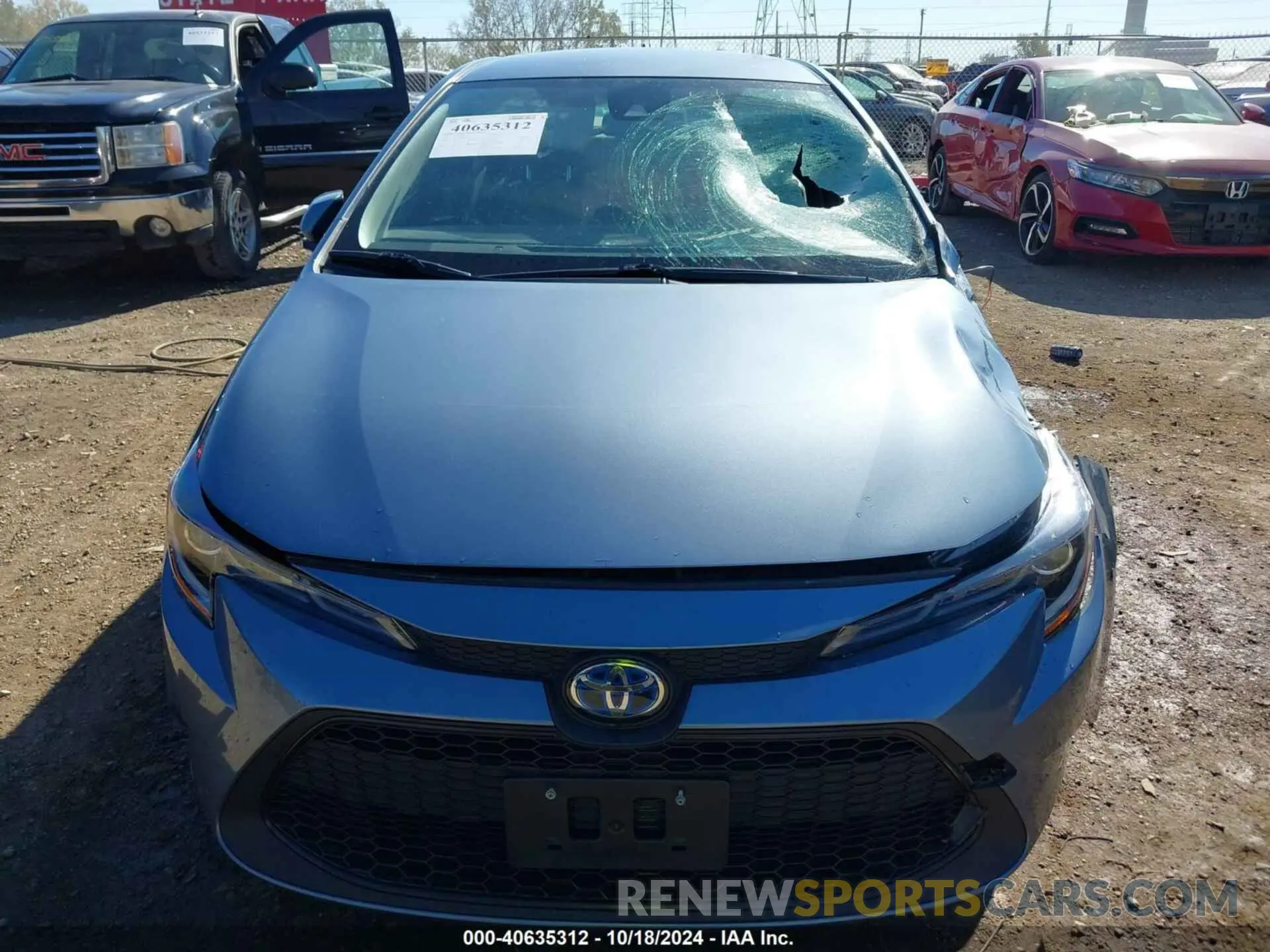 12 fotografías del automóvil dañado JTDEAMDE8NJ046077 TOYOTA COROLLA 2022