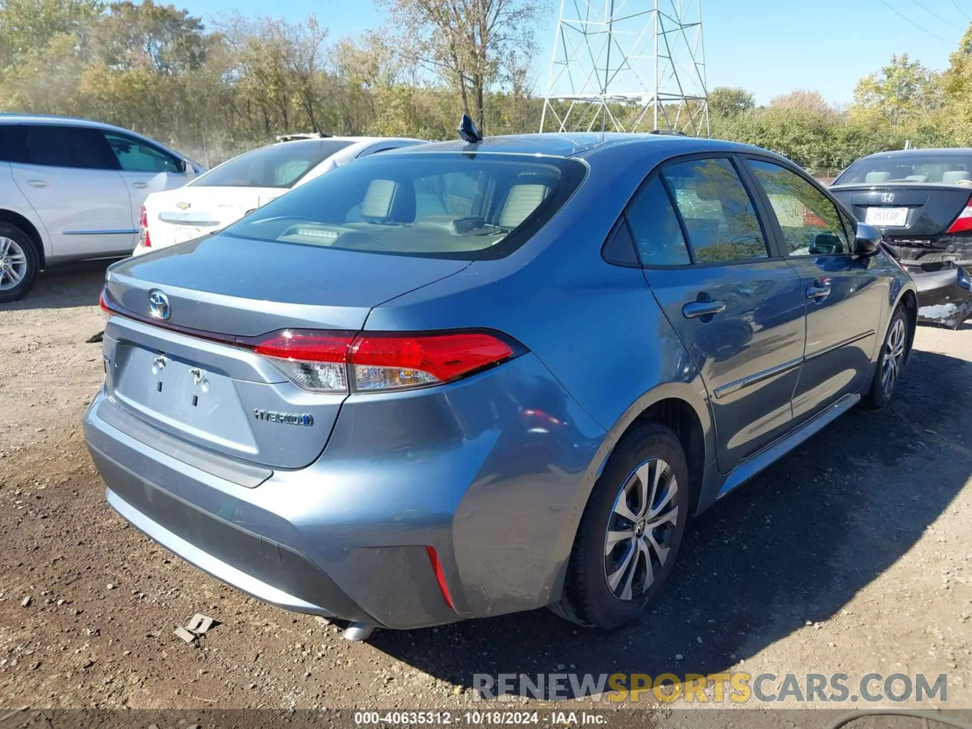 4 fotografías del automóvil dañado JTDEAMDE8NJ046077 TOYOTA COROLLA 2022