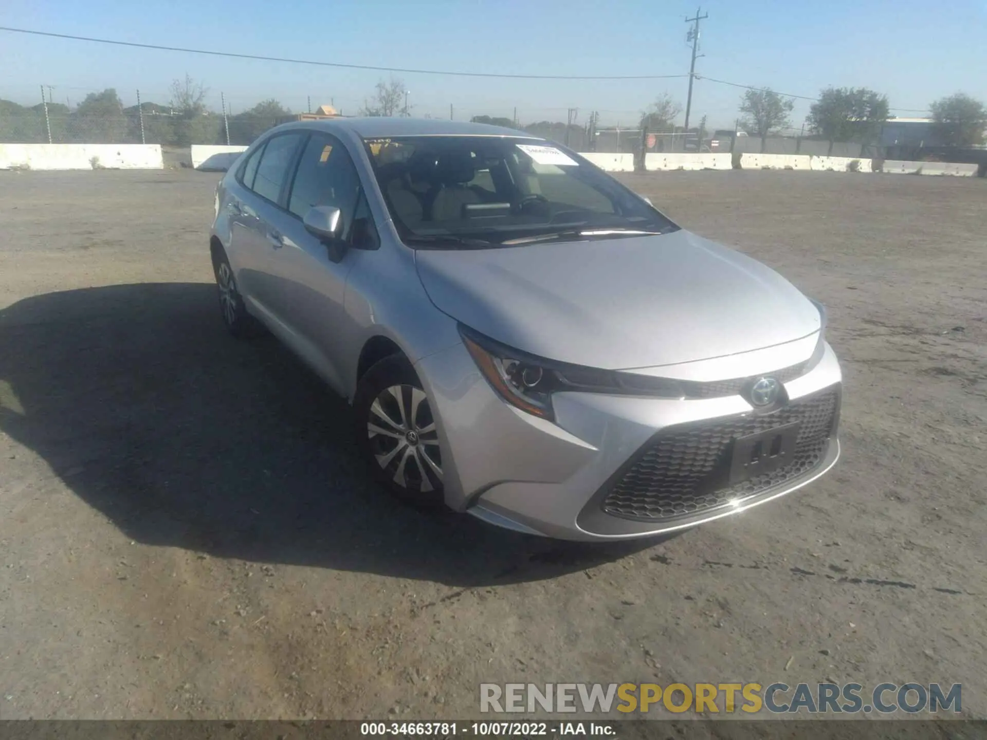 1 fotografías del automóvil dañado JTDEAMDE8NJ047939 TOYOTA COROLLA 2022