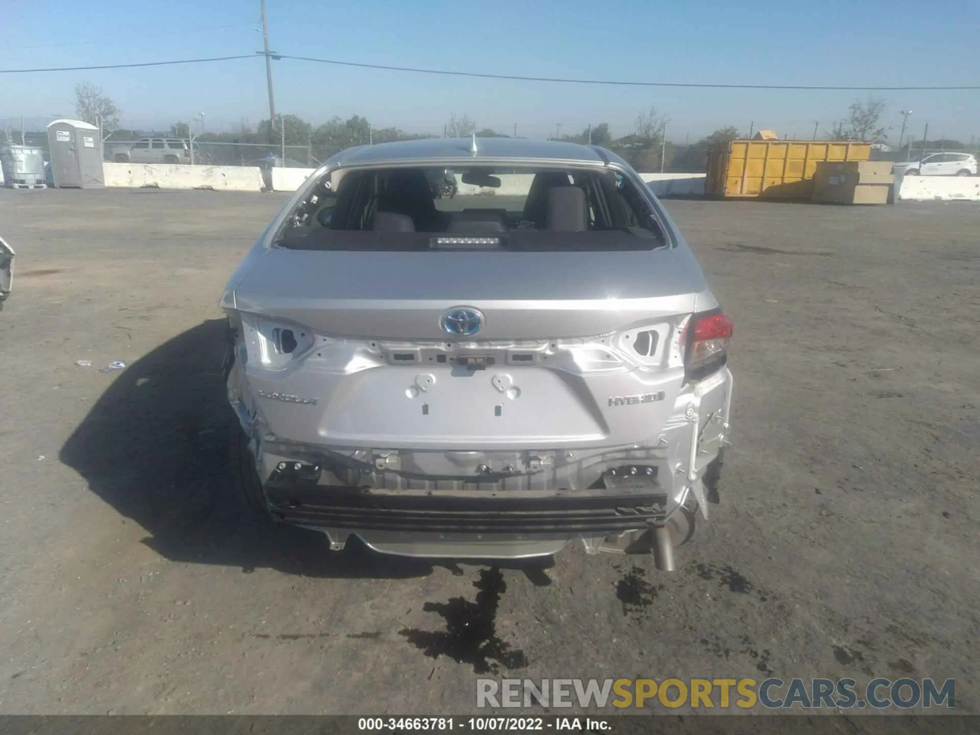 6 fotografías del automóvil dañado JTDEAMDE8NJ047939 TOYOTA COROLLA 2022