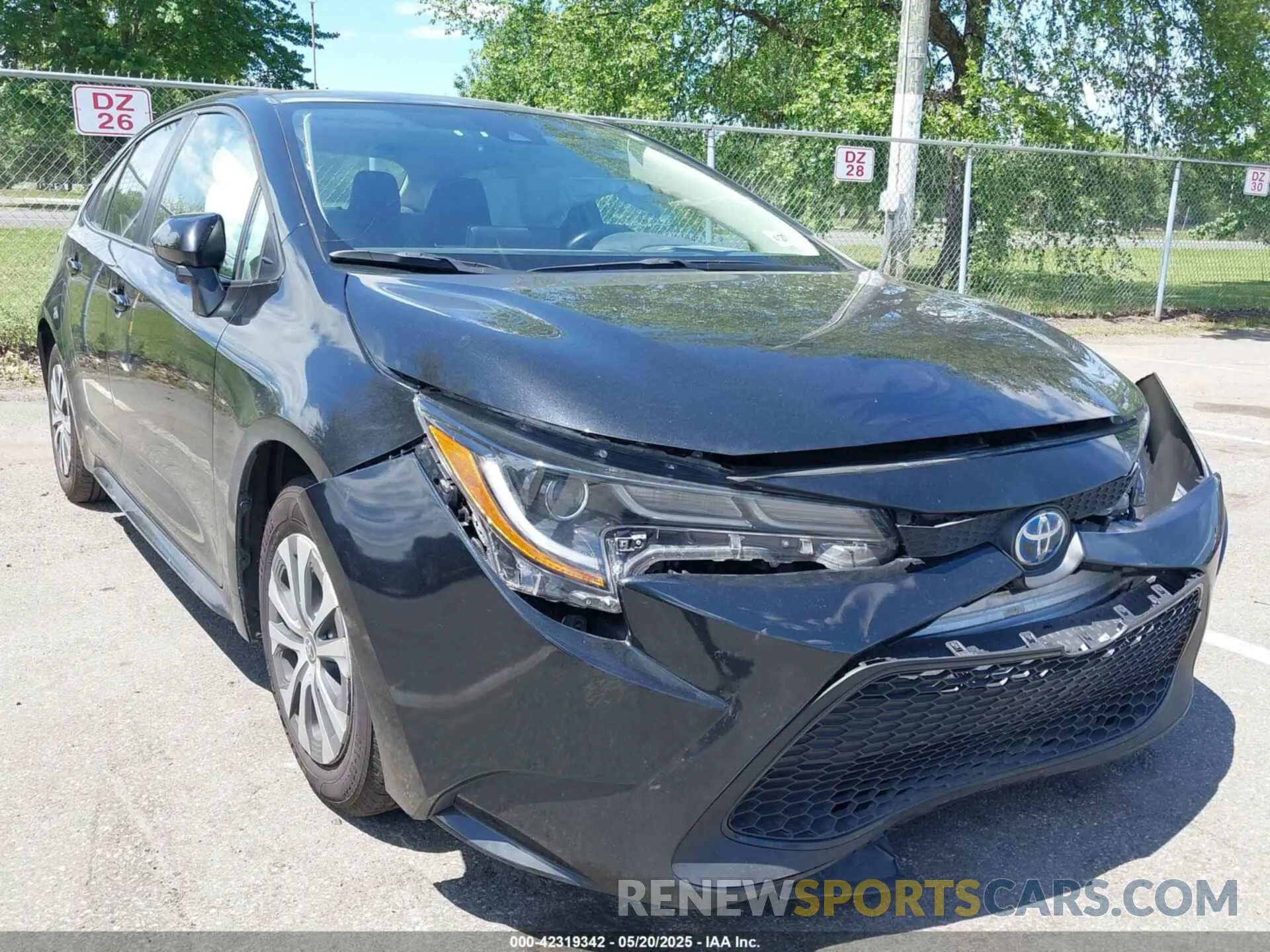 1 fotografías del automóvil dañado JTDEAMDE8NJ055538 TOYOTA COROLLA 2022