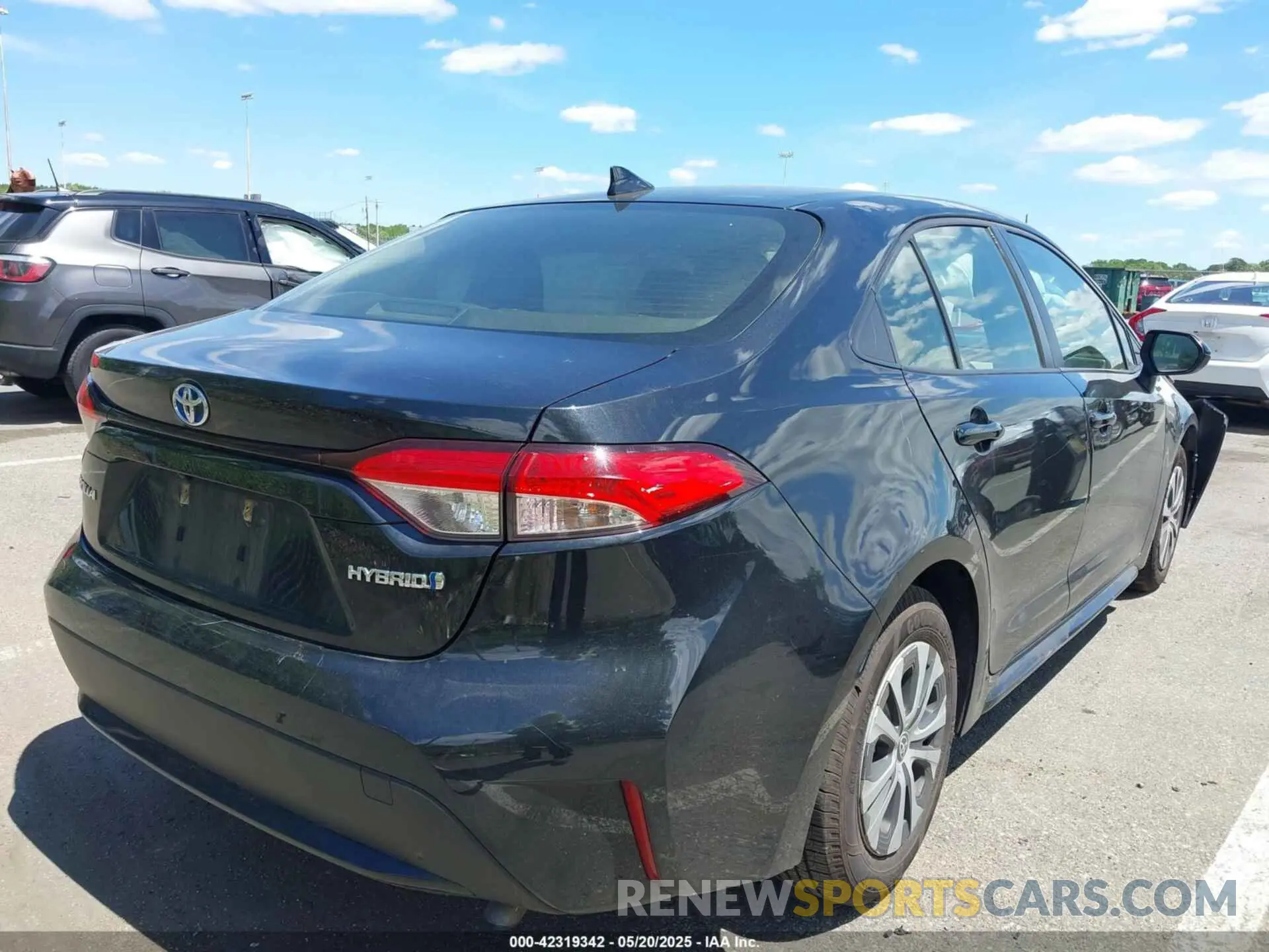 4 fotografías del automóvil dañado JTDEAMDE8NJ055538 TOYOTA COROLLA 2022