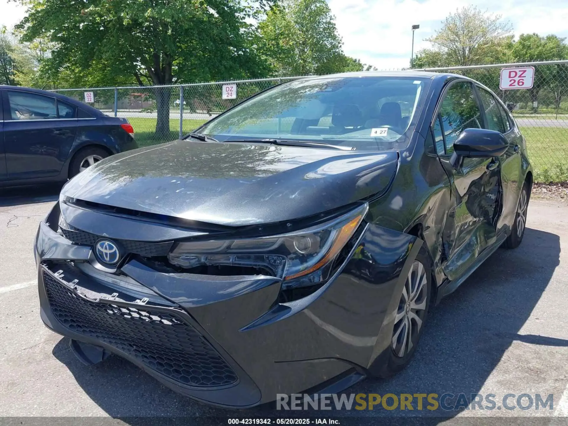 6 fotografías del automóvil dañado JTDEAMDE8NJ055538 TOYOTA COROLLA 2022