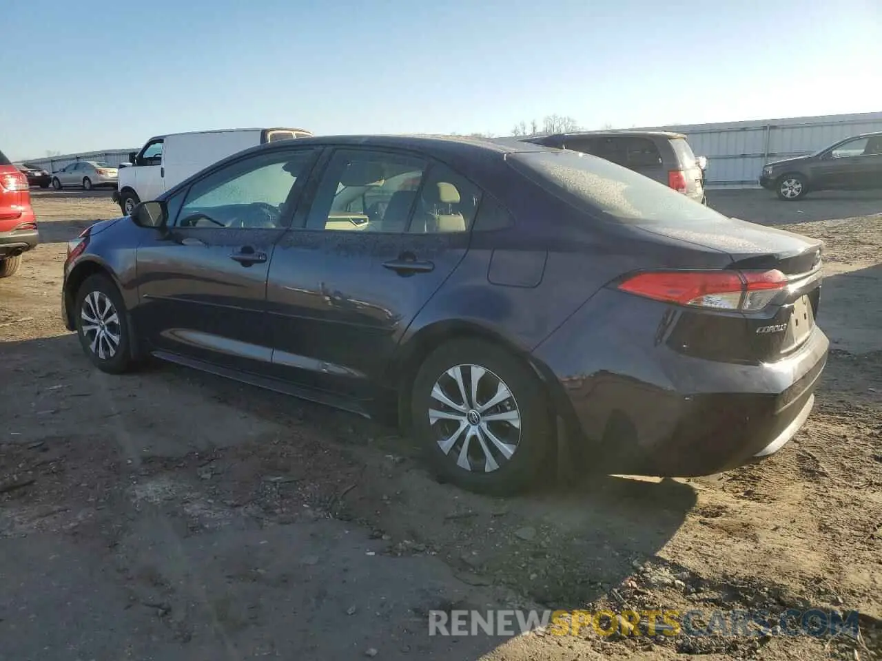 2 fotografías del automóvil dañado JTDEAMDE8NJ056690 TOYOTA COROLLA 2022
