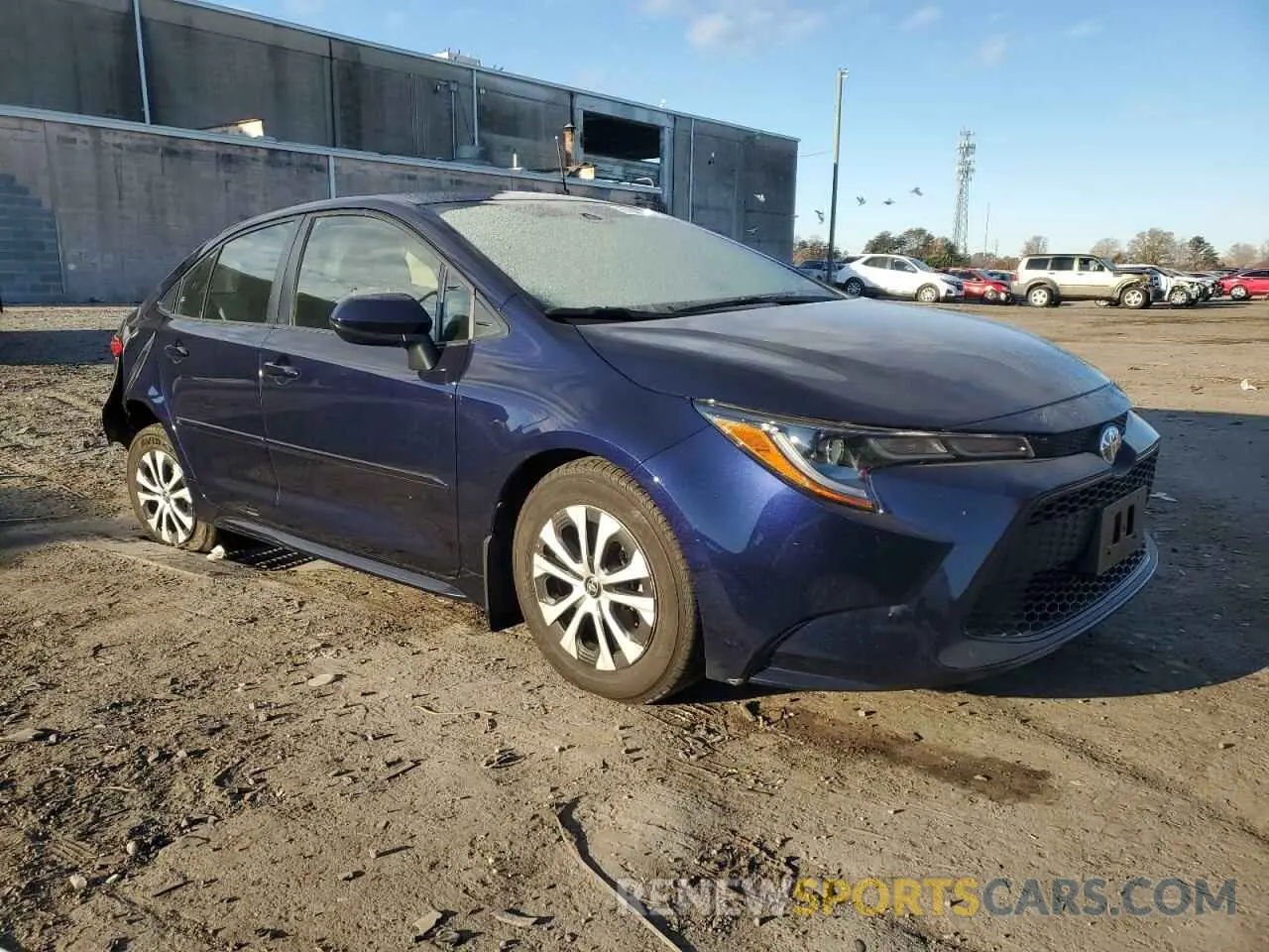 4 fotografías del automóvil dañado JTDEAMDE8NJ056690 TOYOTA COROLLA 2022