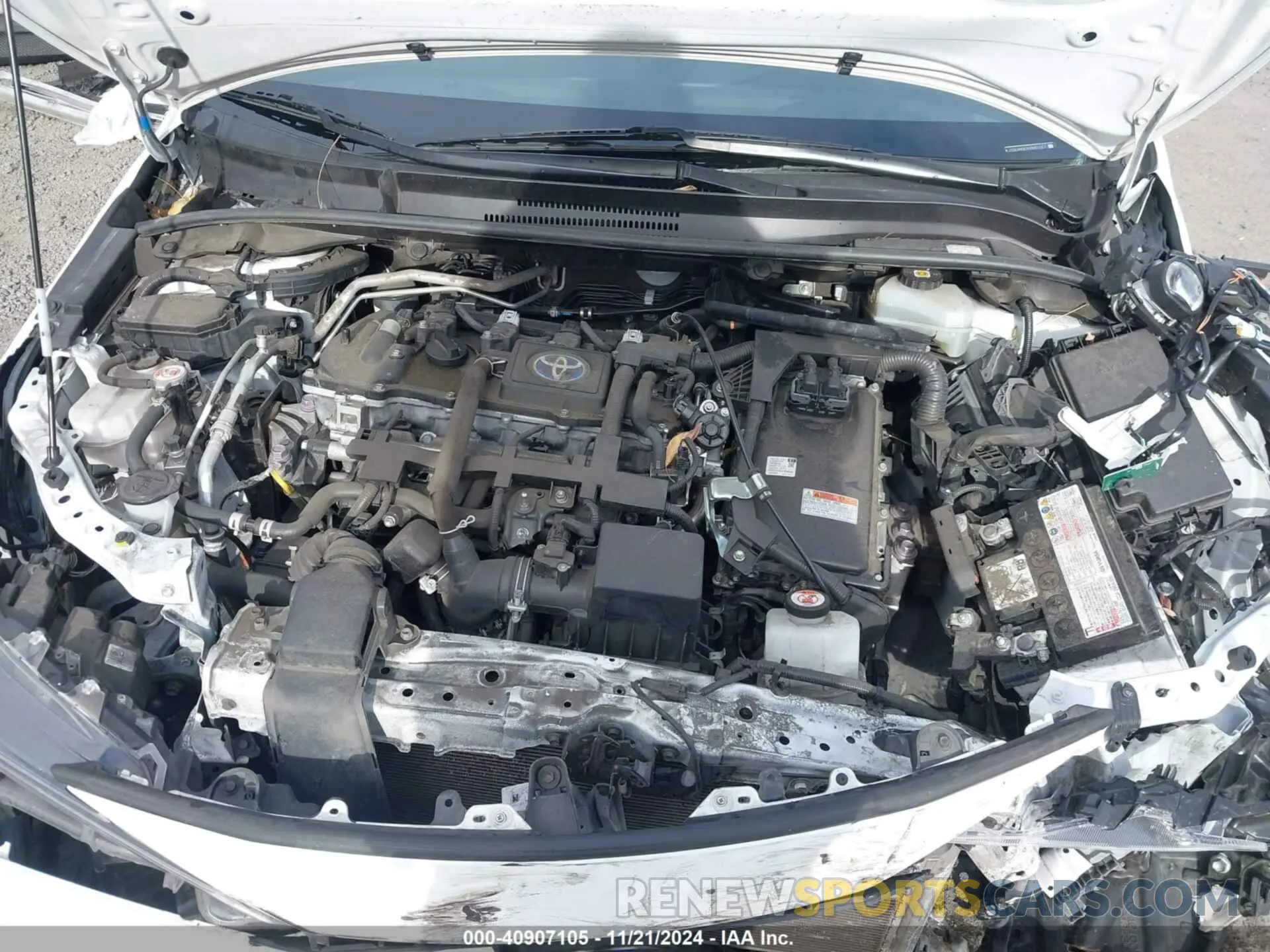 10 fotografías del automóvil dañado JTDEAMDE9N3001007 TOYOTA COROLLA 2022