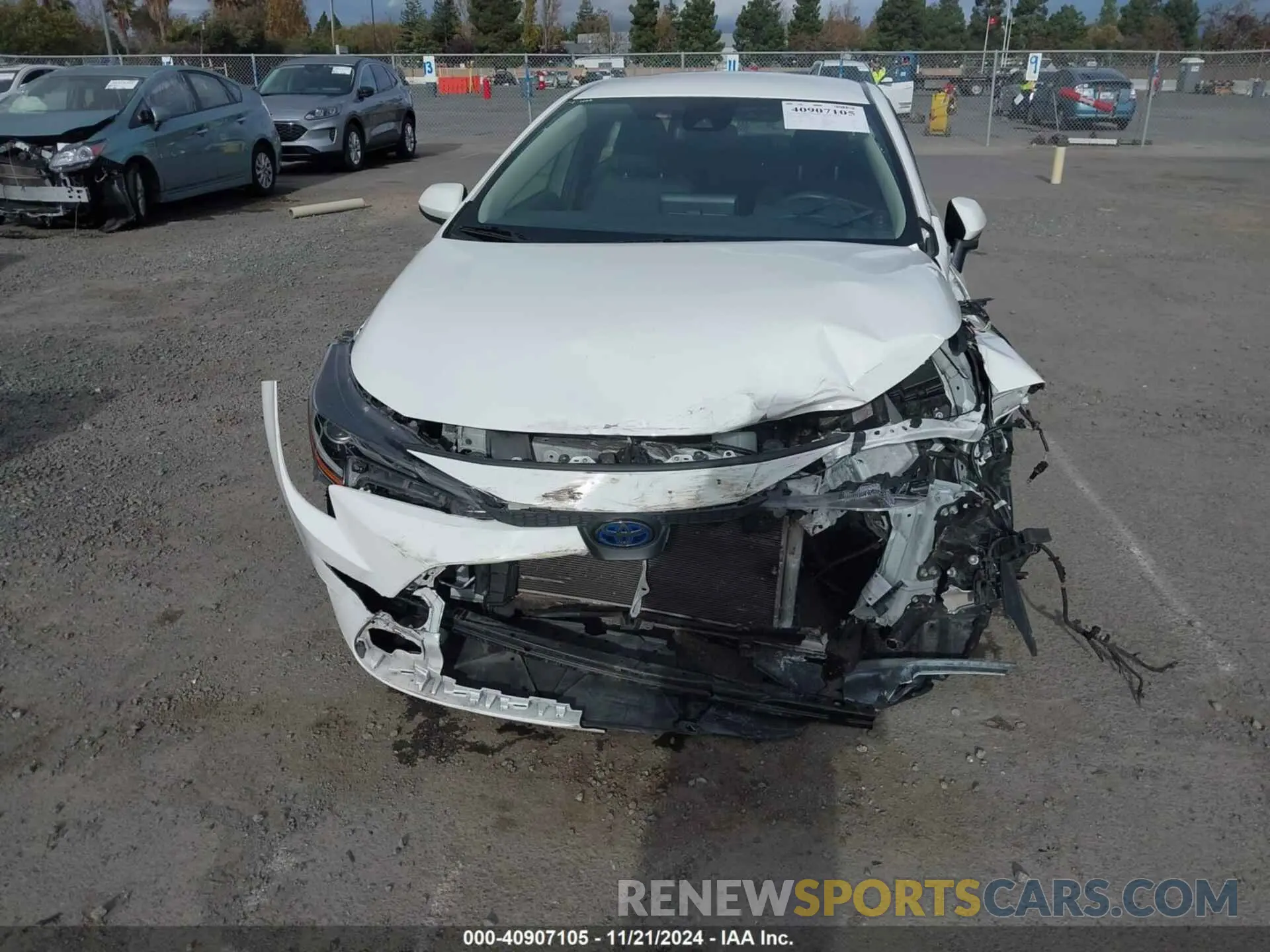 6 fotografías del automóvil dañado JTDEAMDE9N3001007 TOYOTA COROLLA 2022