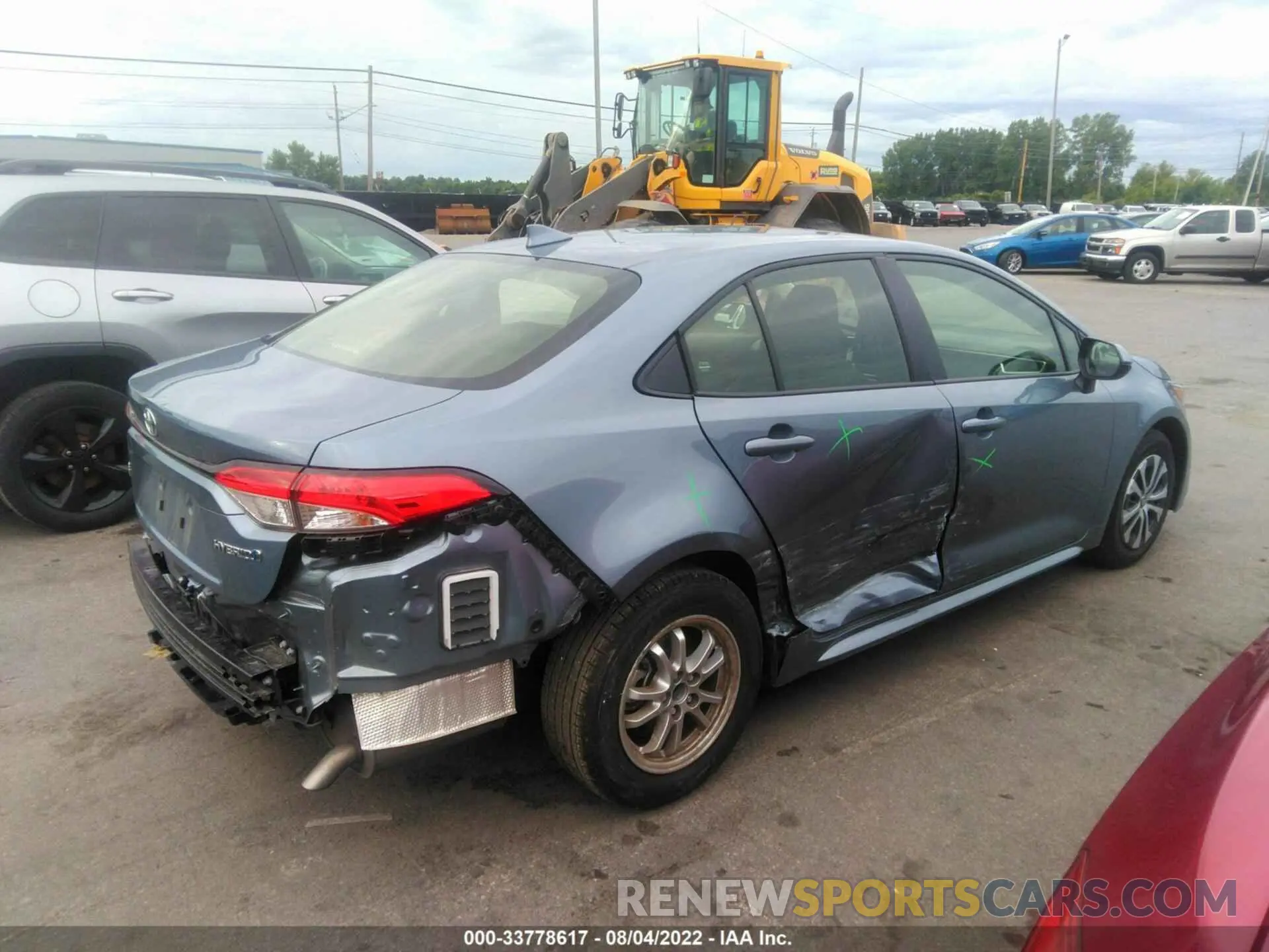 4 fotografías del automóvil dañado JTDEAMDE9N3003520 TOYOTA COROLLA 2022