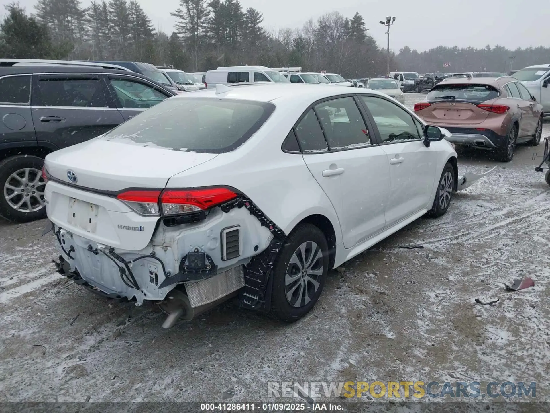 4 fotografías del automóvil dañado JTDEAMDE9N3009933 TOYOTA COROLLA 2022