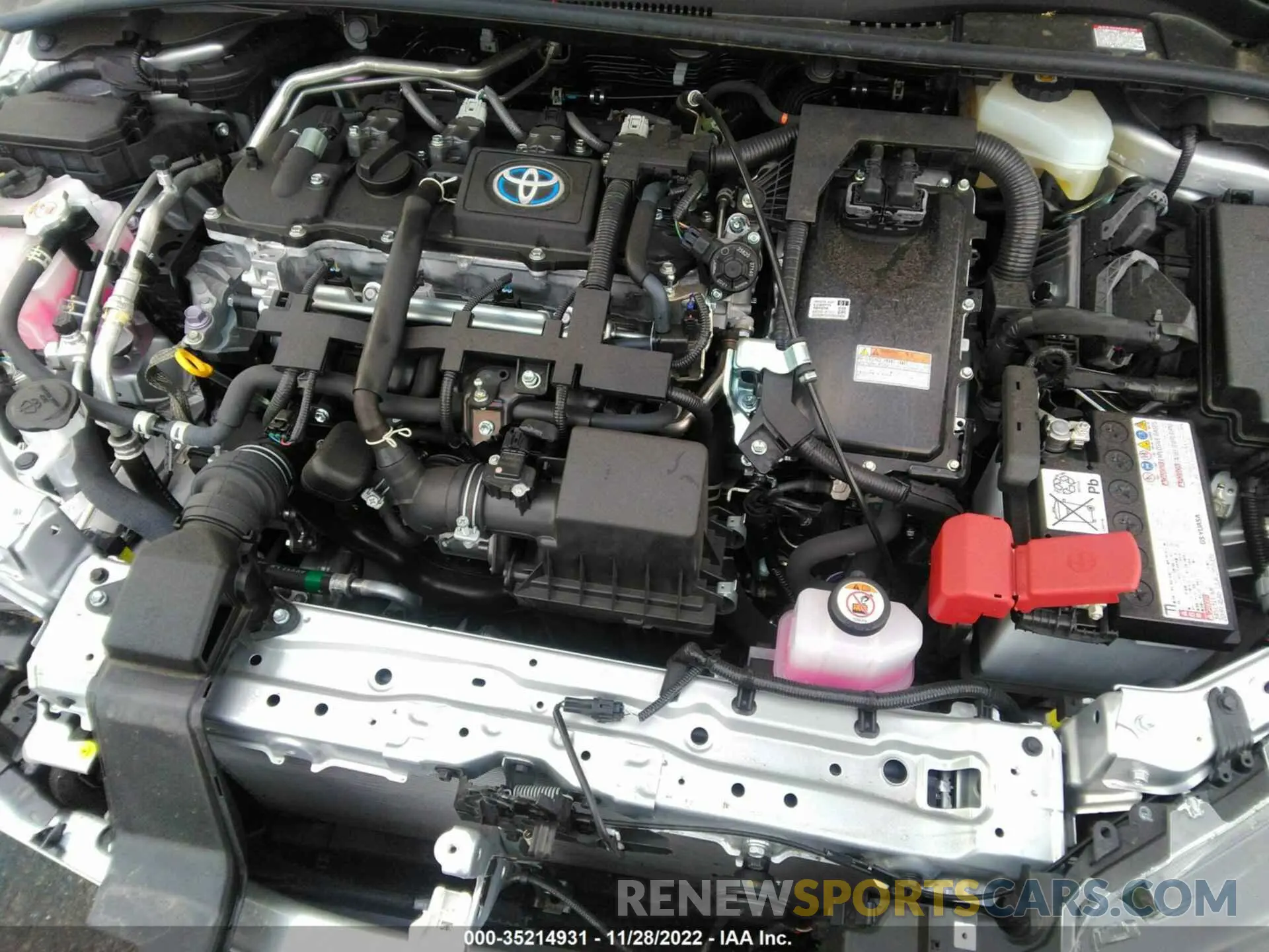 10 fotografías del automóvil dañado JTDEAMDE9N3010032 TOYOTA COROLLA 2022
