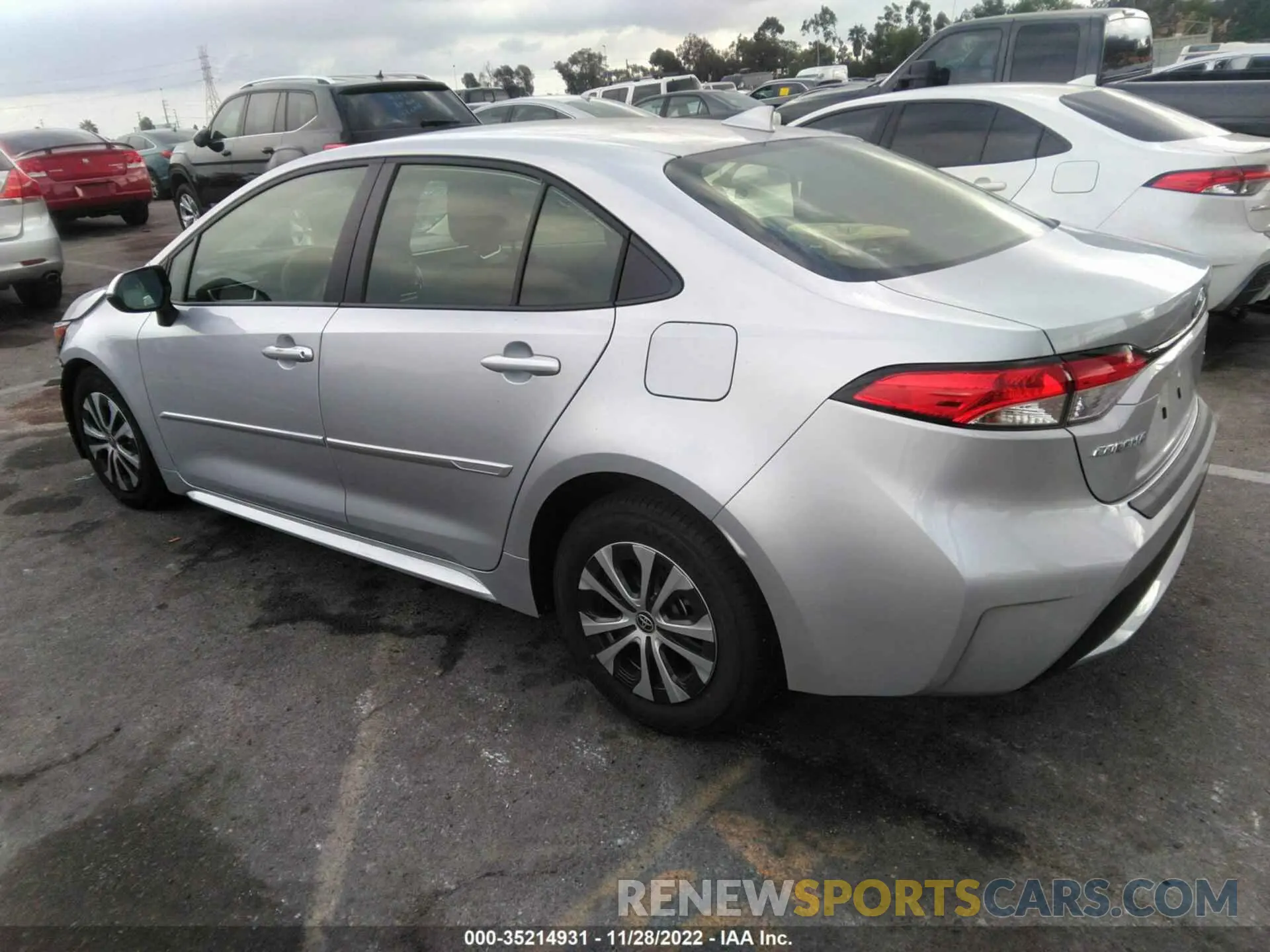 3 fotografías del automóvil dañado JTDEAMDE9N3010032 TOYOTA COROLLA 2022