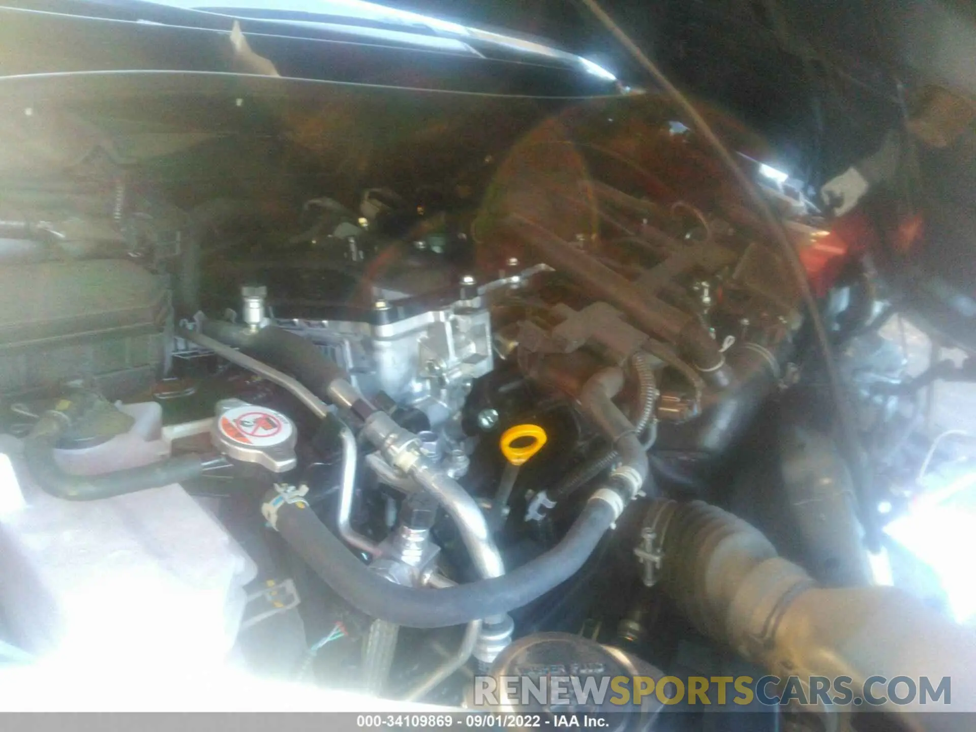 10 fotografías del automóvil dañado JTDEAMDE9NJ042586 TOYOTA COROLLA 2022