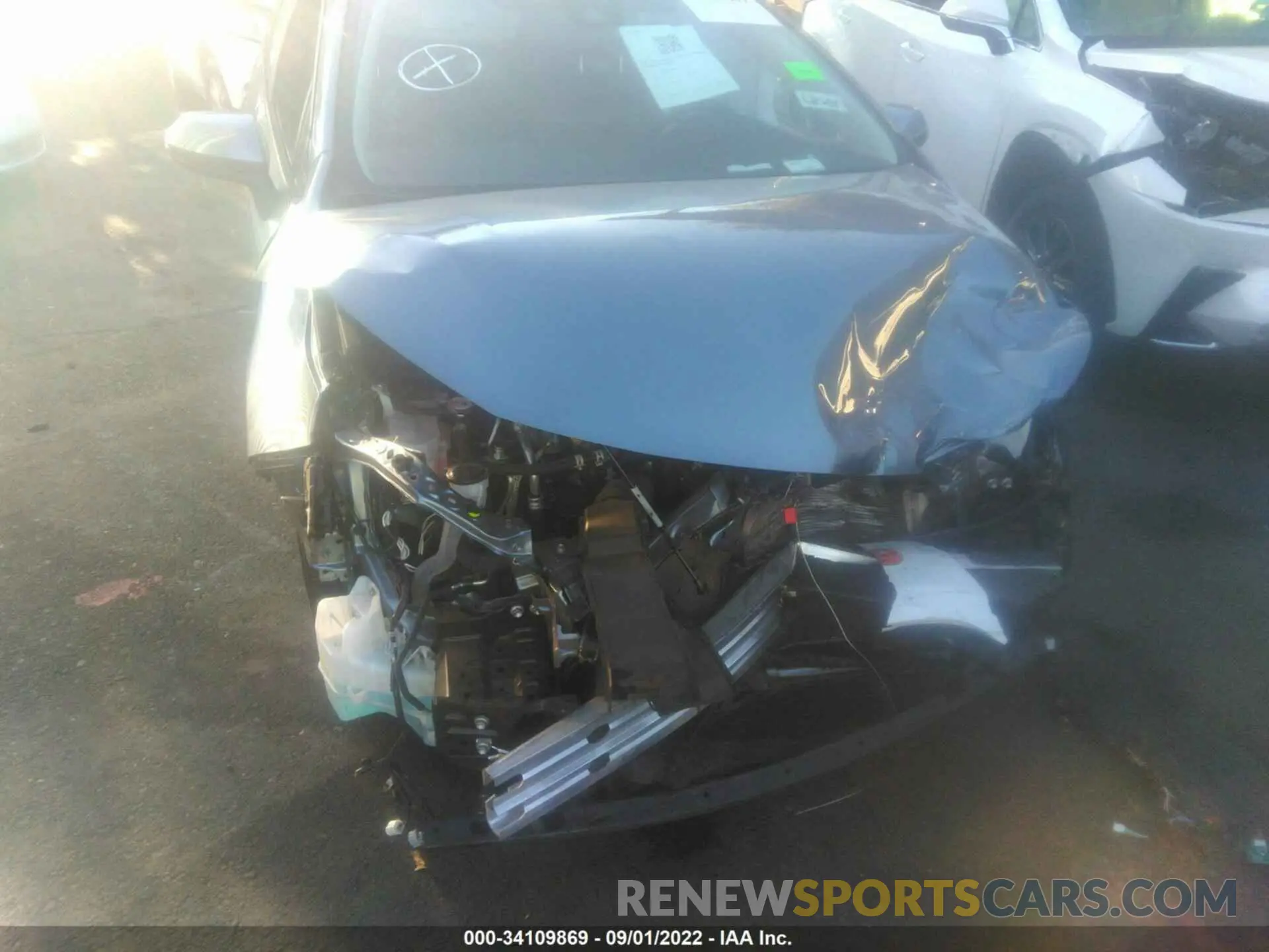 6 fotografías del automóvil dañado JTDEAMDE9NJ042586 TOYOTA COROLLA 2022