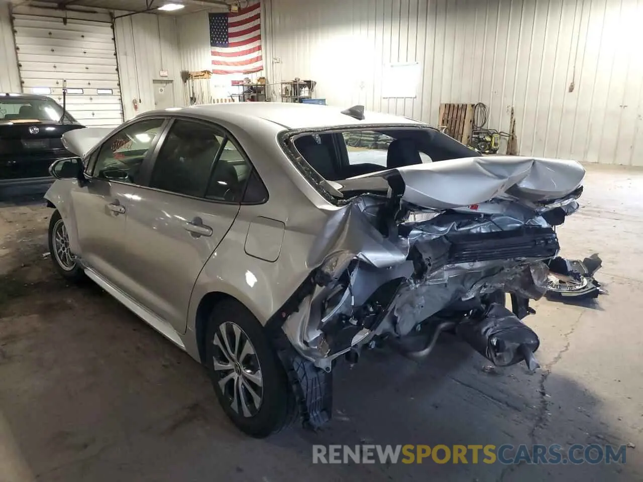 3 fotografías del automóvil dañado JTDEAMDE9NJ043088 TOYOTA COROLLA 2022