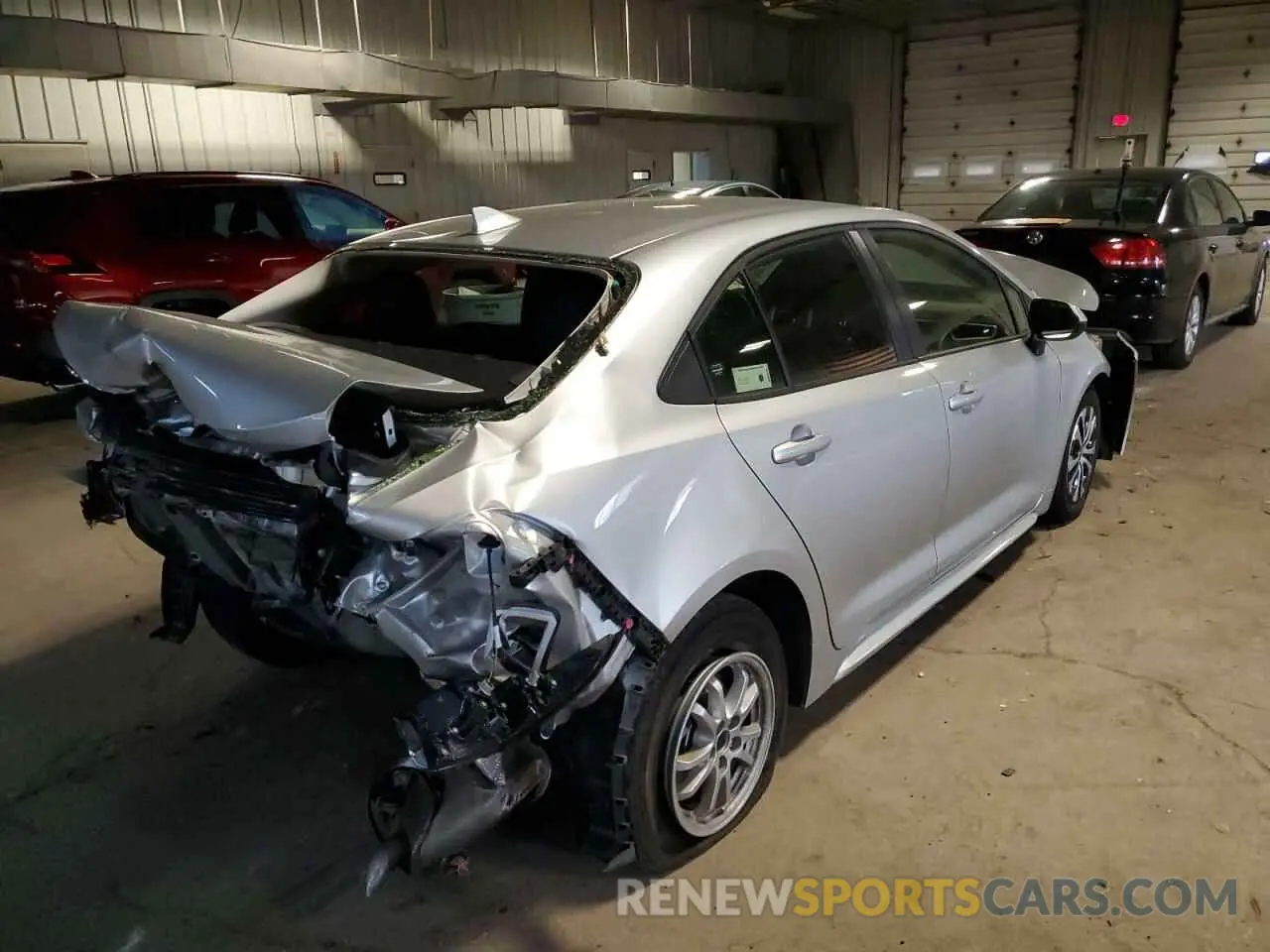 4 fotografías del automóvil dañado JTDEAMDE9NJ043088 TOYOTA COROLLA 2022