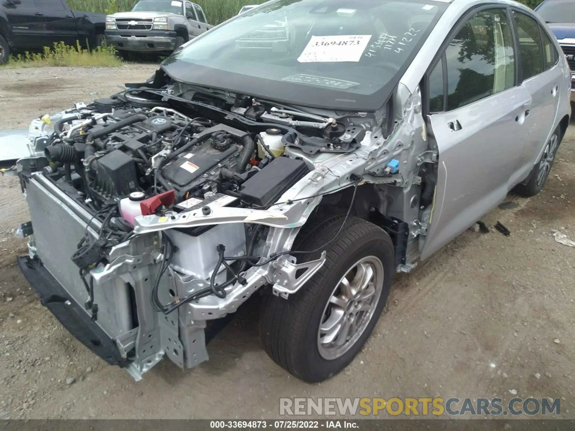6 fotografías del automóvil dañado JTDEAMDE9NJ043236 TOYOTA COROLLA 2022