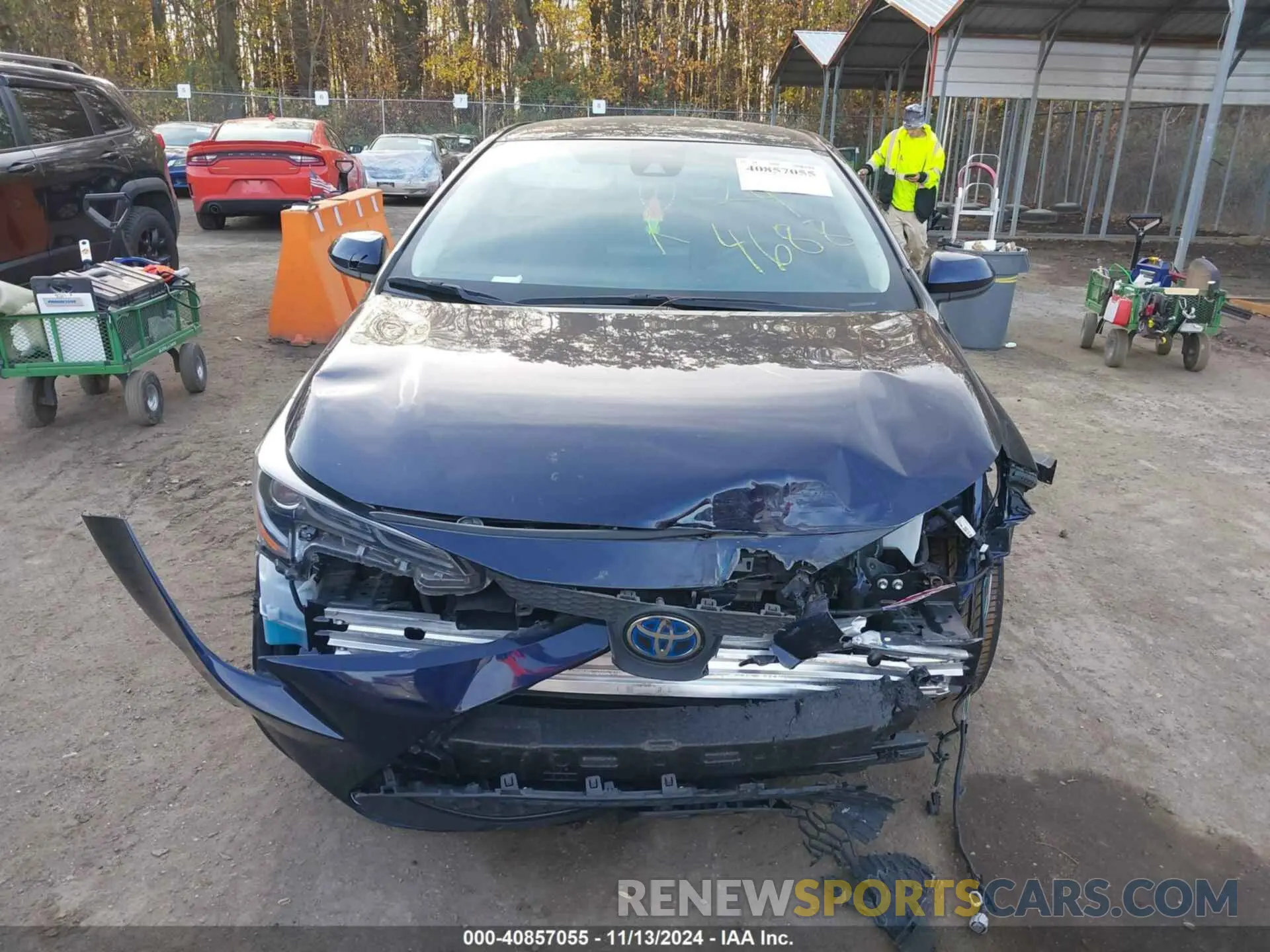 13 fotografías del automóvil dañado JTDEAMDE9NJ054690 TOYOTA COROLLA 2022