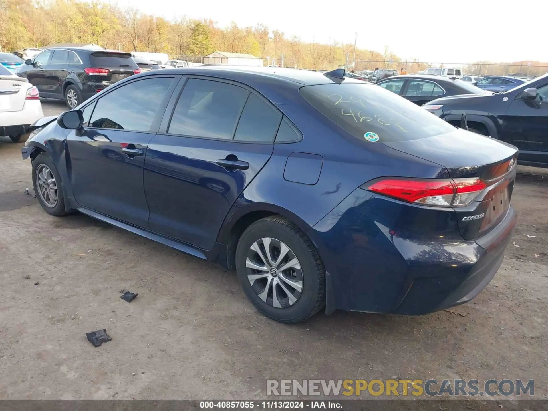 3 fotografías del automóvil dañado JTDEAMDE9NJ054690 TOYOTA COROLLA 2022