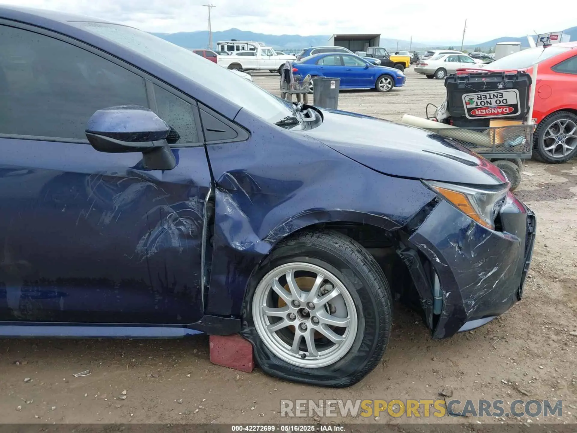 6 fotografías del automóvil dañado JTDEAMDE9NJ062269 TOYOTA COROLLA 2022