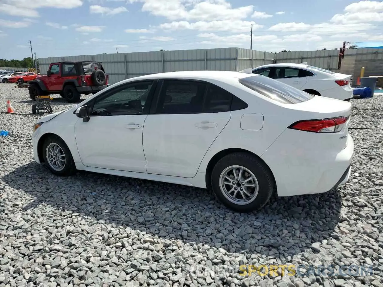 2 fotografías del automóvil dañado JTDEAMDEXN3001906 TOYOTA COROLLA 2022