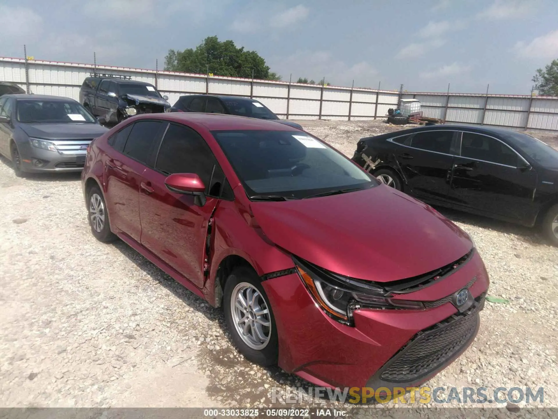 1 fotografías del automóvil dañado JTDEAMDEXNJ039423 TOYOTA COROLLA 2022