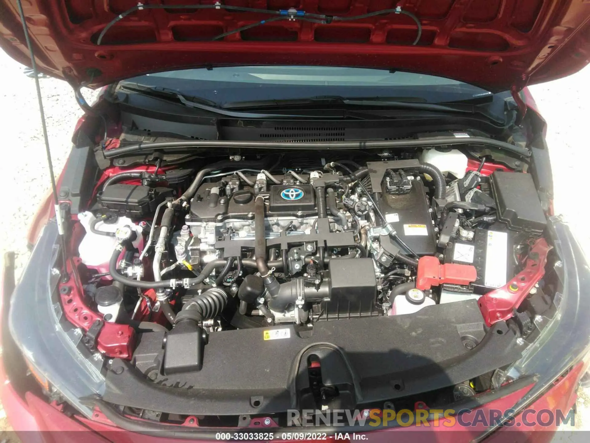 10 fotografías del automóvil dañado JTDEAMDEXNJ039423 TOYOTA COROLLA 2022