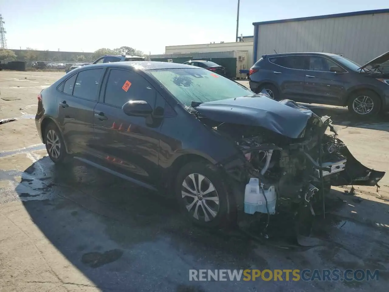4 fotografías del automóvil dañado JTDEAMDEXNJ044752 TOYOTA COROLLA 2022