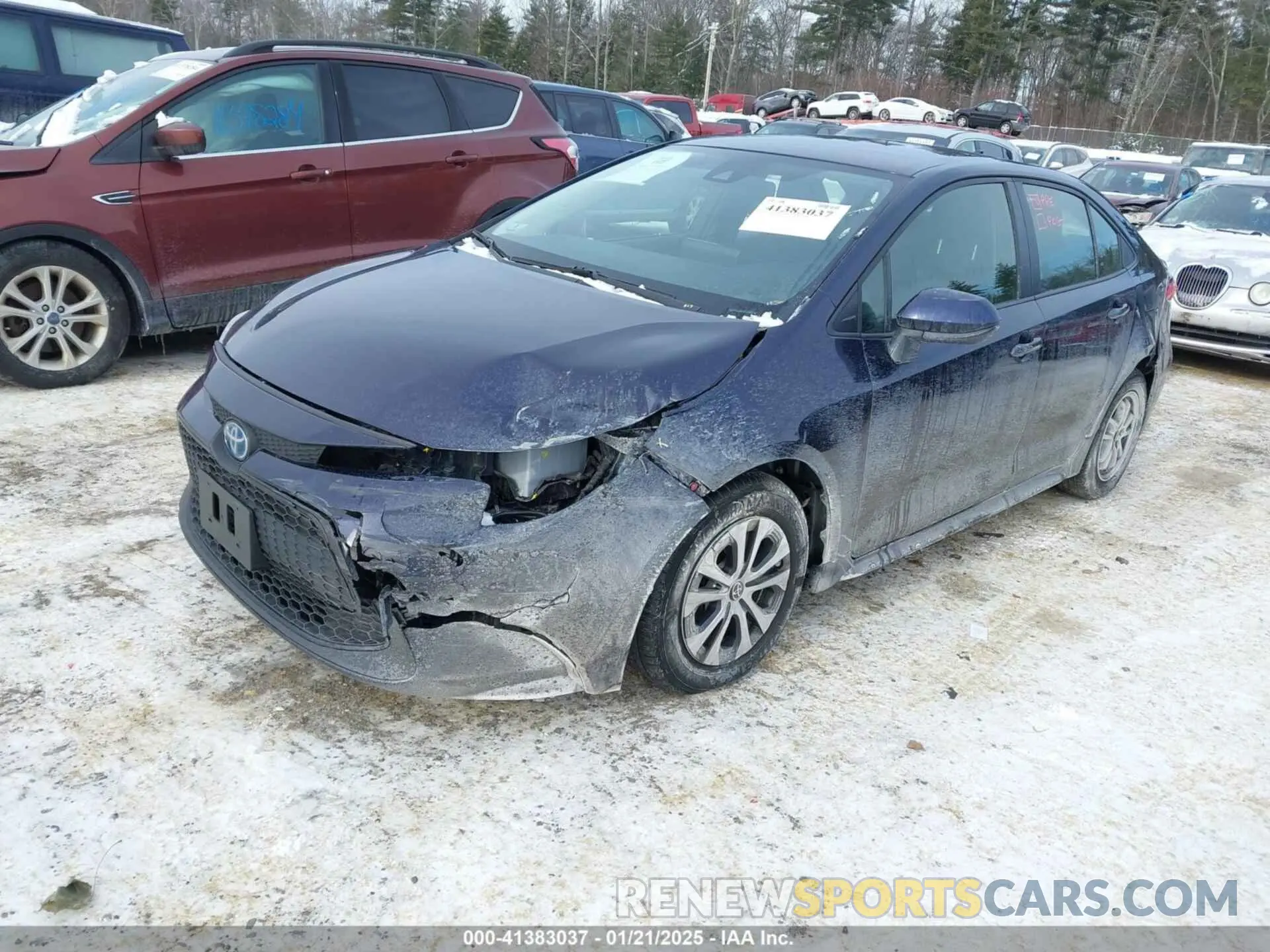 2 fotografías del automóvil dañado JTDEAMDEXNJ048722 TOYOTA COROLLA 2022