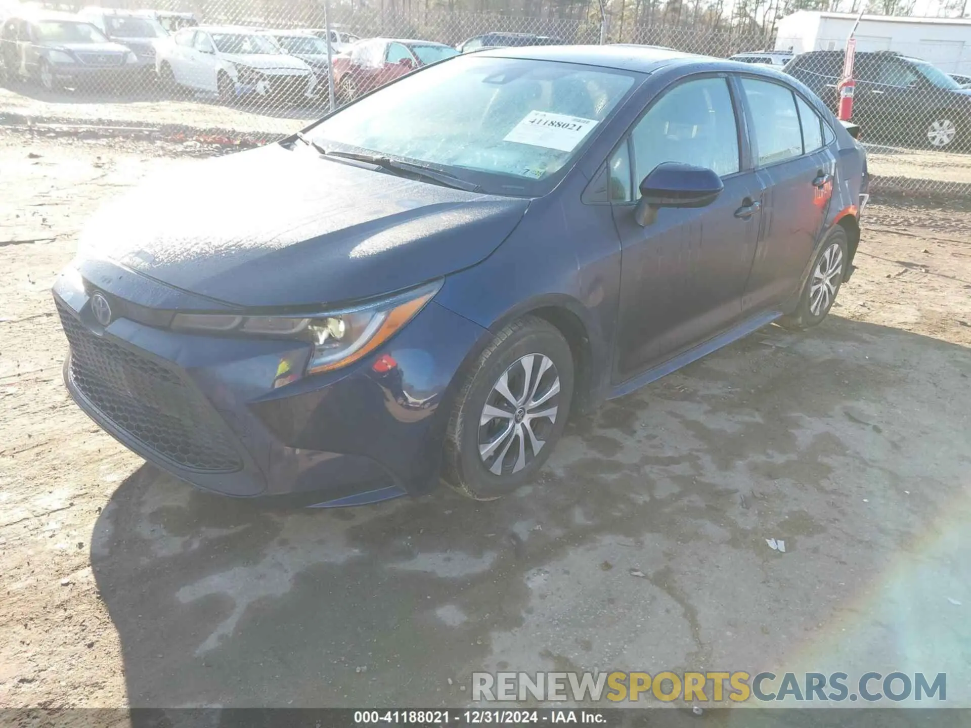 2 fotografías del automóvil dañado JTDEAMDEXNJ050146 TOYOTA COROLLA 2022