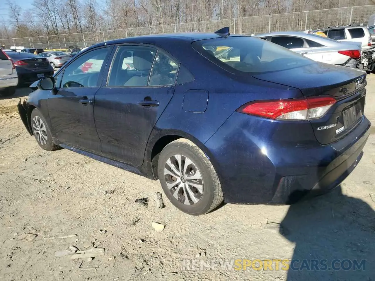 2 fotografías del automóvil dañado JTDEAMDEXNJ050437 TOYOTA COROLLA 2022
