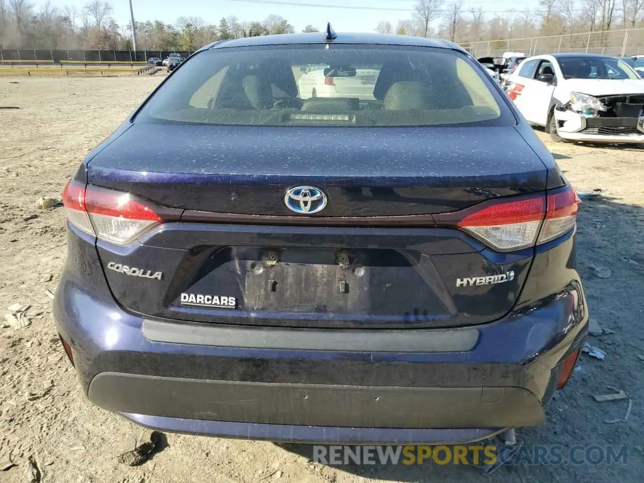 6 fotografías del automóvil dañado JTDEAMDEXNJ050437 TOYOTA COROLLA 2022
