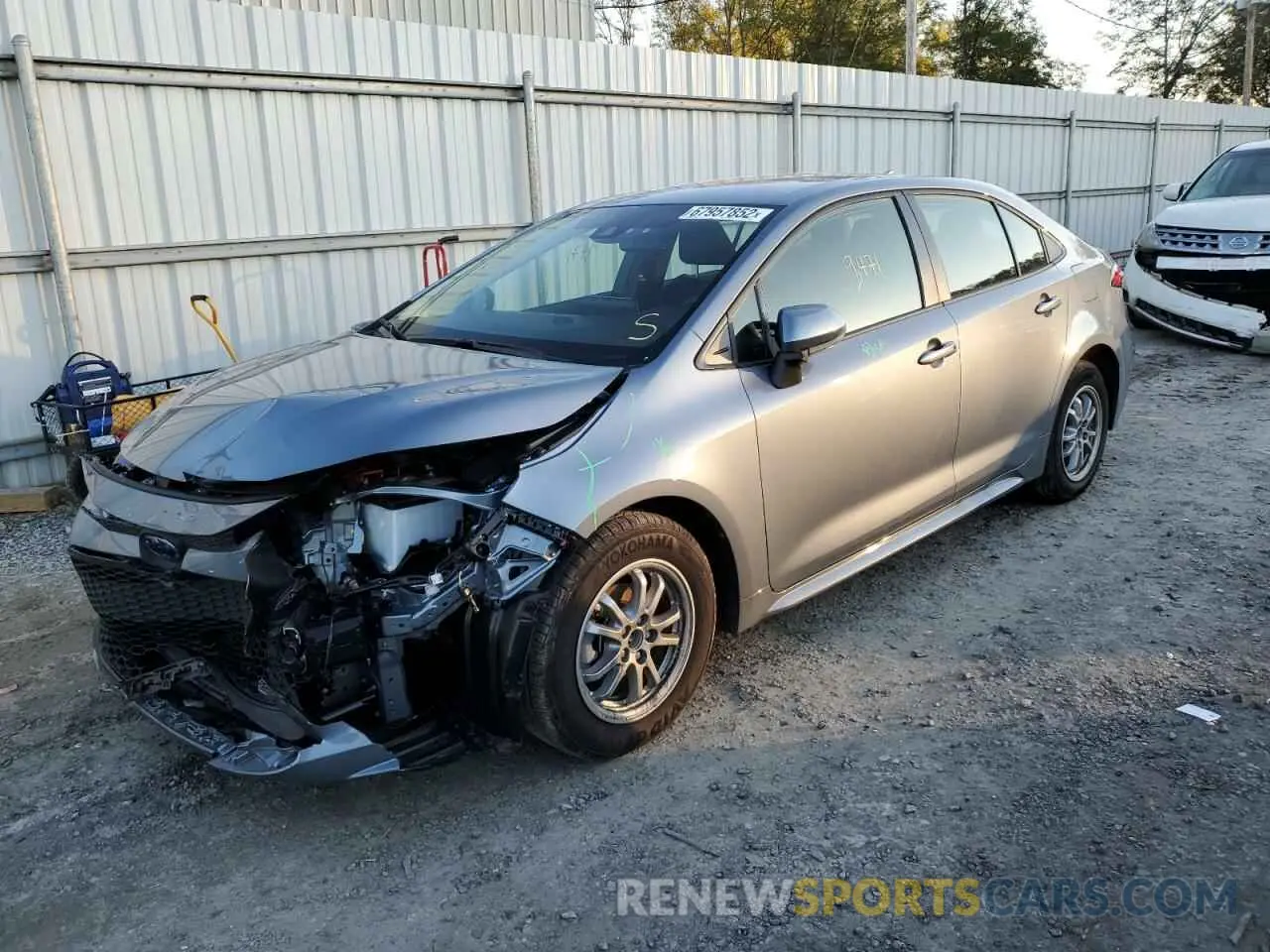 1 fotografías del automóvil dañado JTDEAMDEXNJ055217 TOYOTA COROLLA 2022