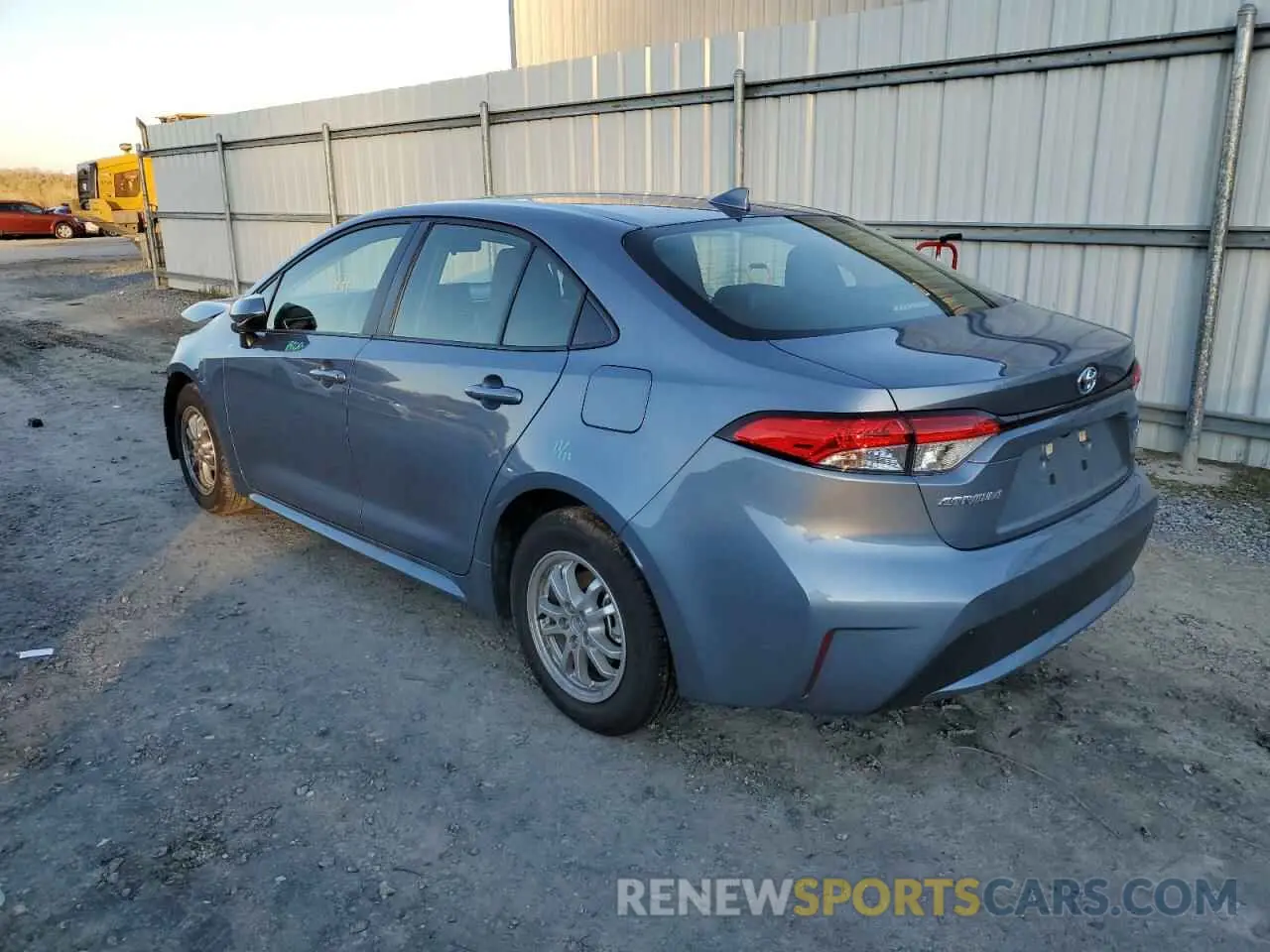 2 fotografías del automóvil dañado JTDEAMDEXNJ055217 TOYOTA COROLLA 2022