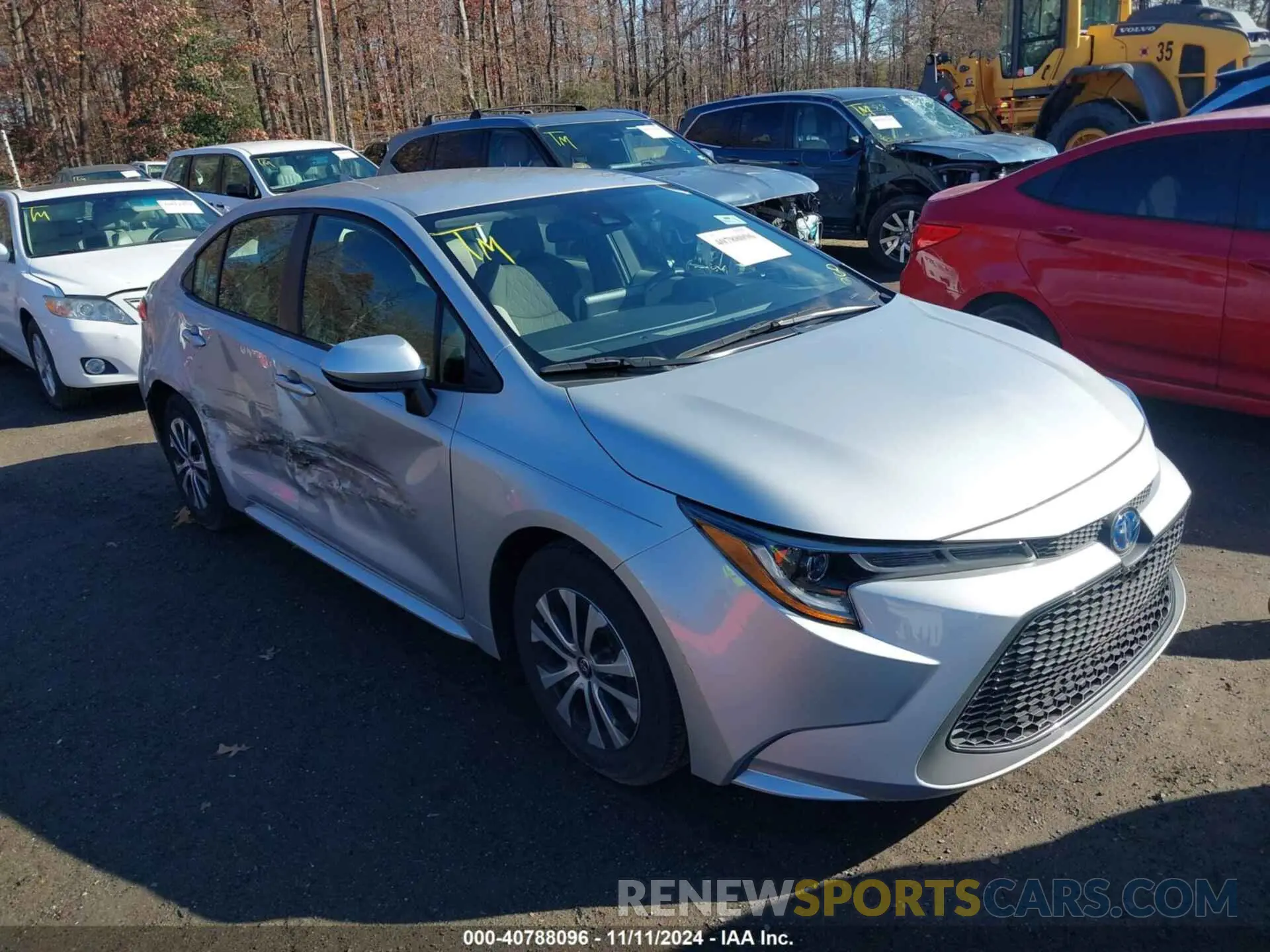 1 fotografías del automóvil dañado JTDEAMDEXNJ056531 TOYOTA COROLLA 2022
