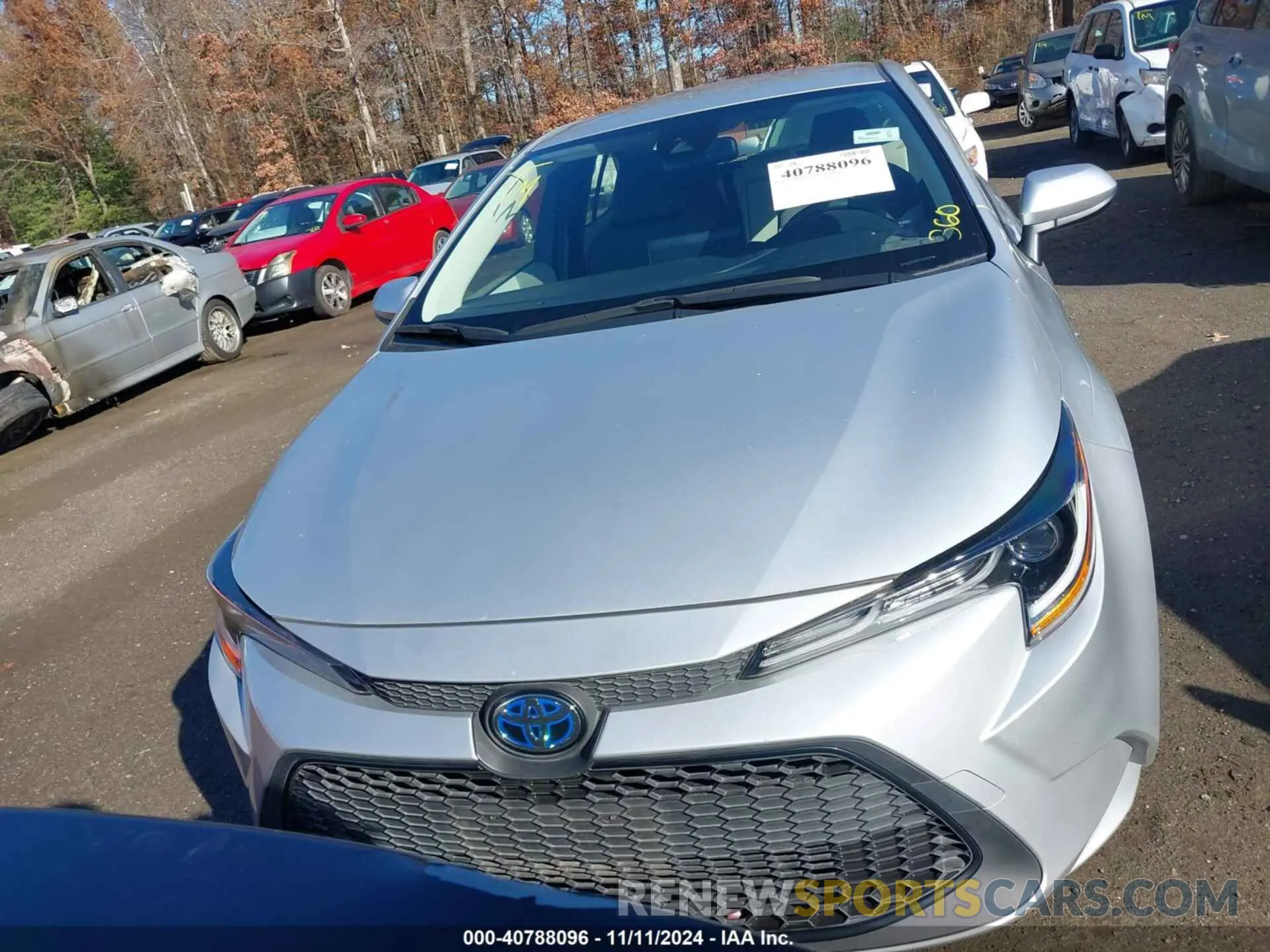 12 fotografías del automóvil dañado JTDEAMDEXNJ056531 TOYOTA COROLLA 2022