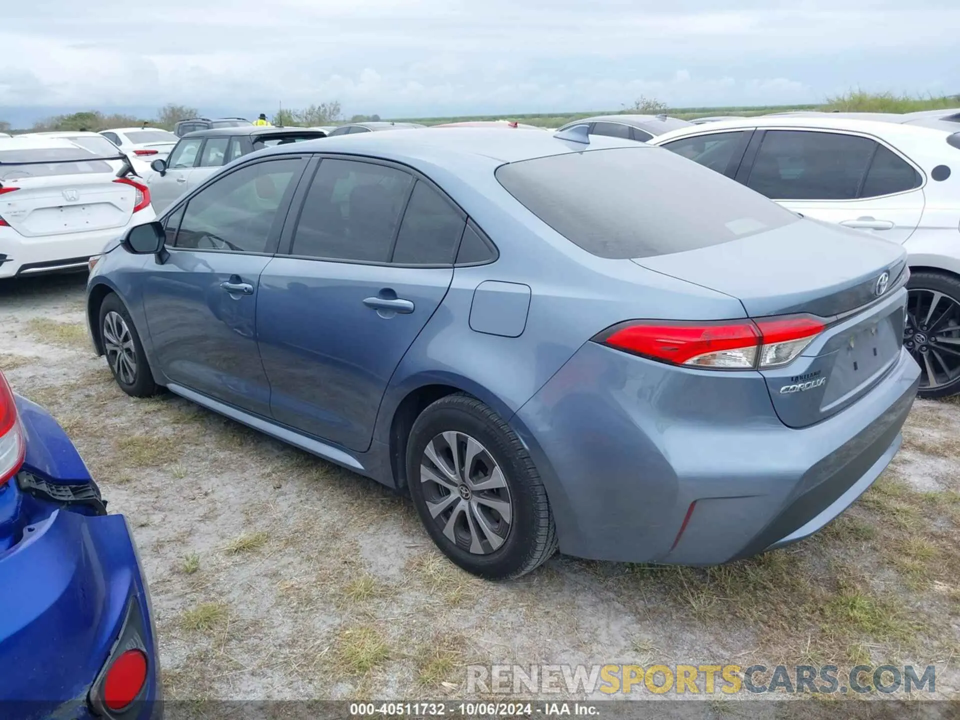 3 fotografías del automóvil dañado JTDEAMDEXNJ061356 TOYOTA COROLLA 2022