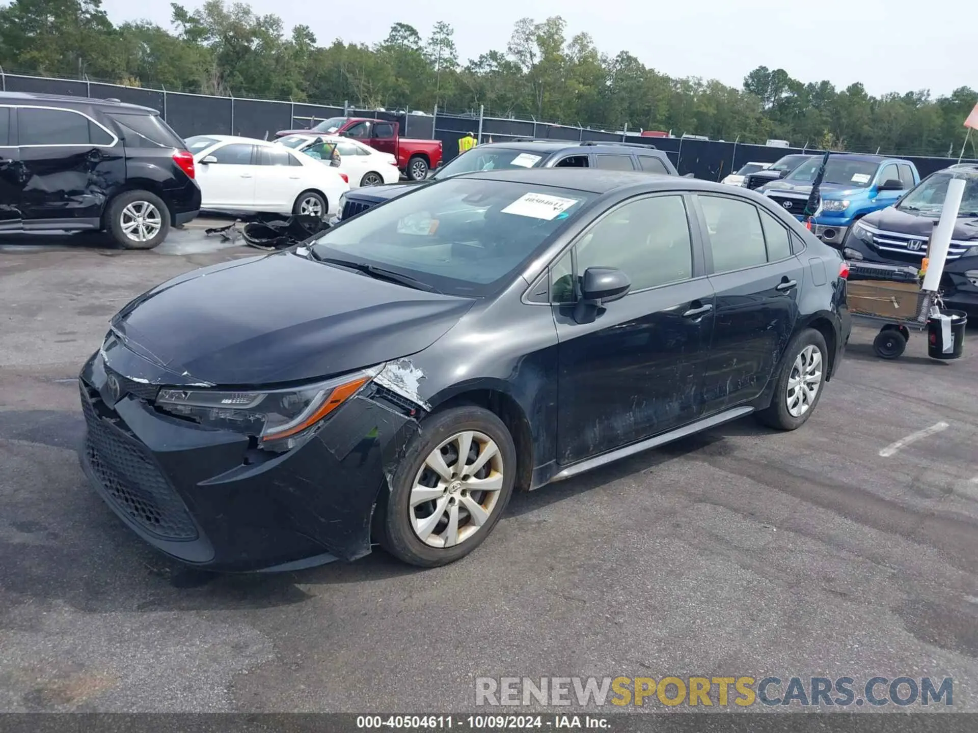 2 fotografías del automóvil dañado JTDEPMAE0NJ196672 TOYOTA COROLLA 2022