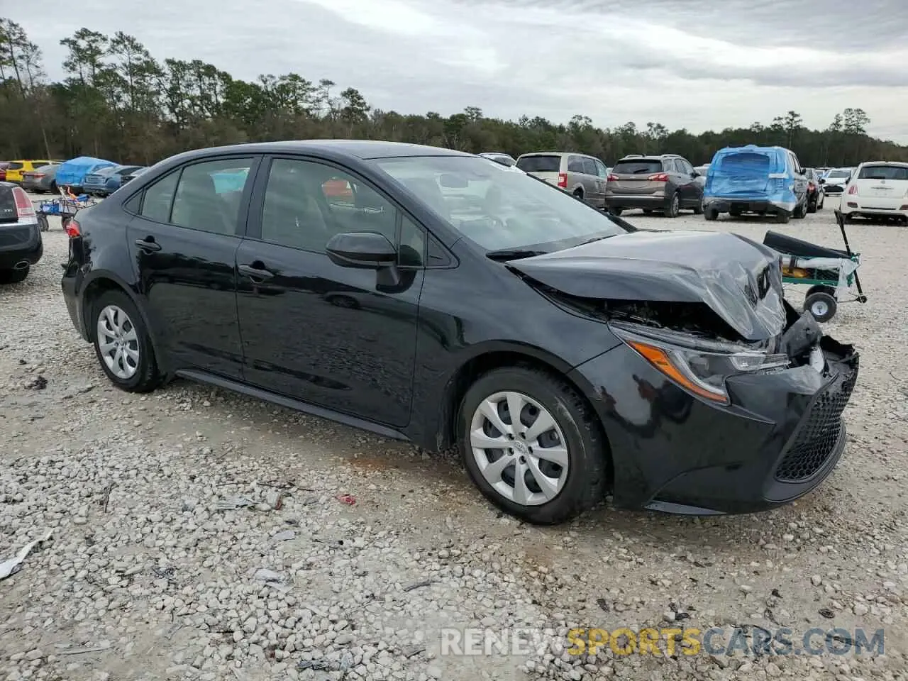 4 fotografías del automóvil dañado JTDEPMAE0NJ202082 TOYOTA COROLLA 2022