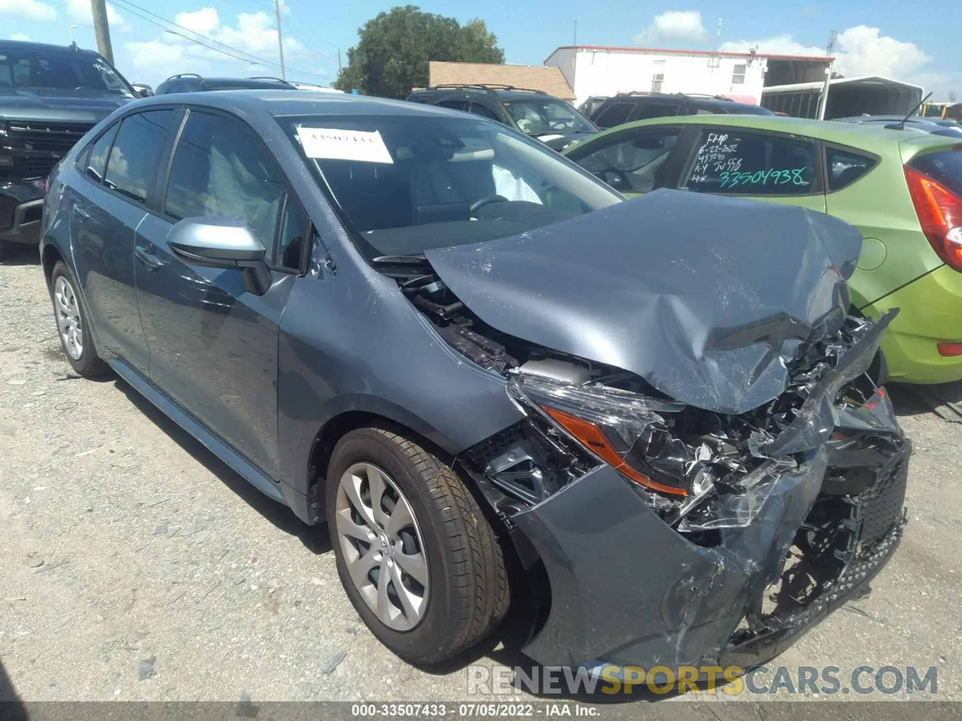 1 fotografías del automóvil dañado JTDEPMAE0NJ223417 TOYOTA COROLLA 2022