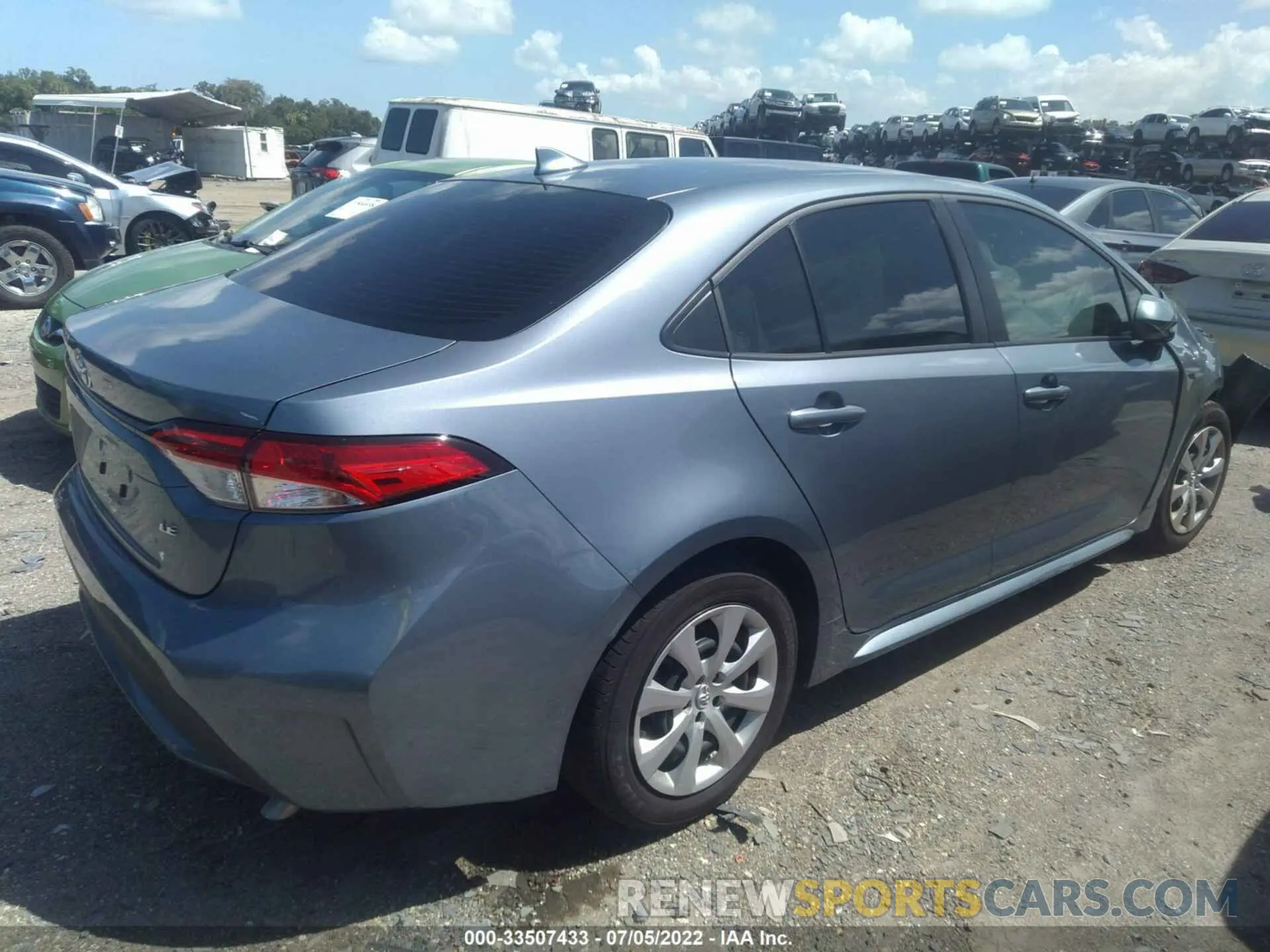 4 fotografías del automóvil dañado JTDEPMAE0NJ223417 TOYOTA COROLLA 2022