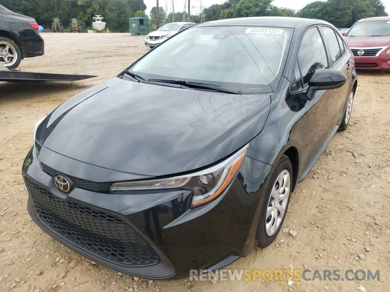 2 fotografías del automóvil dañado JTDEPMAE0NJ225653 TOYOTA COROLLA 2022