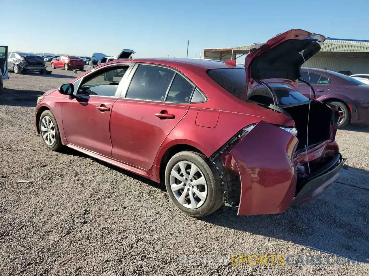 2 fotografías del automóvil dañado JTDEPMAE1NJ191433 TOYOTA COROLLA 2022
