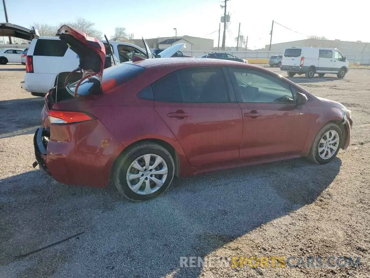 3 fotografías del automóvil dañado JTDEPMAE1NJ191433 TOYOTA COROLLA 2022