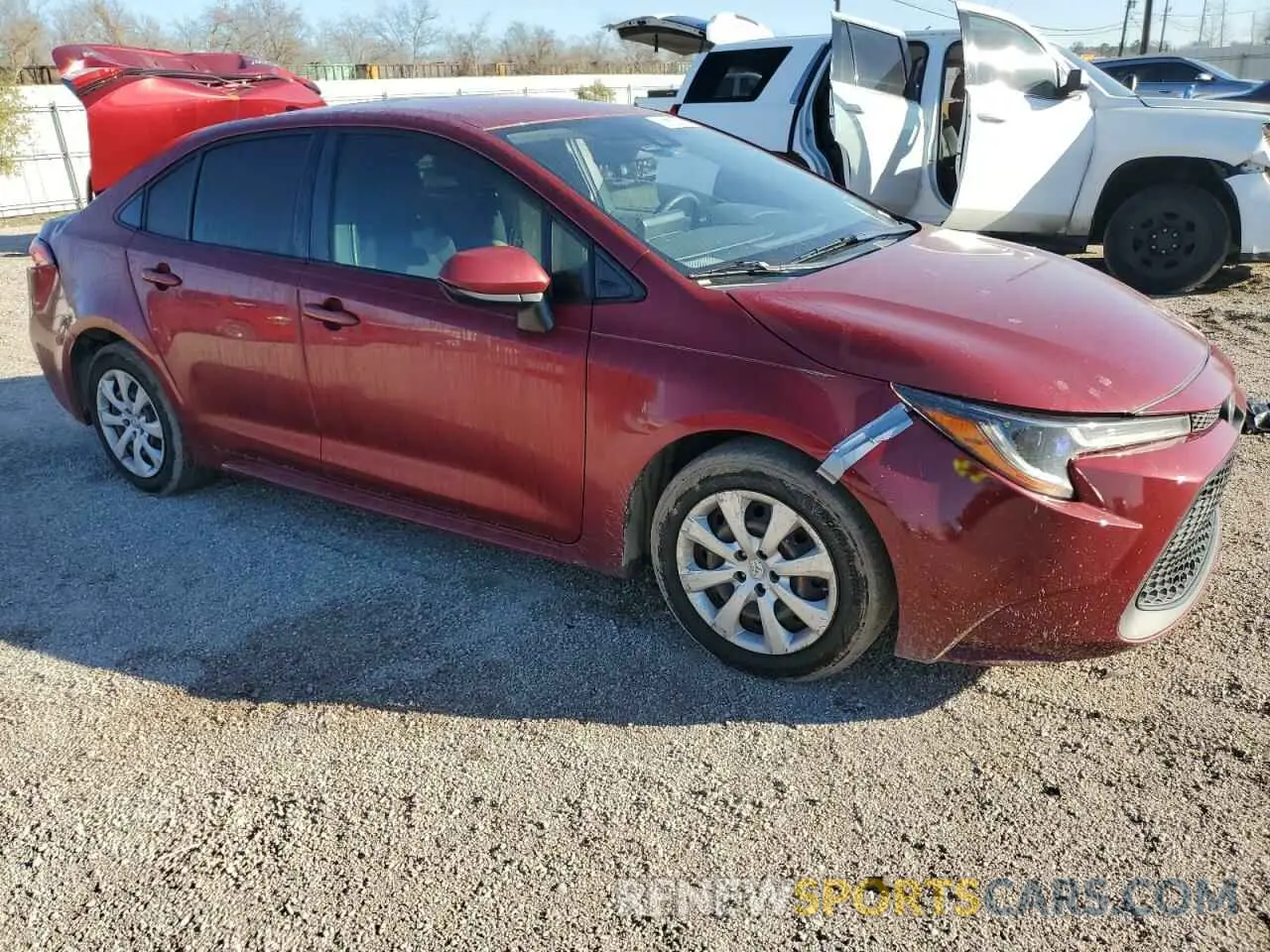 4 fotografías del automóvil dañado JTDEPMAE1NJ191433 TOYOTA COROLLA 2022