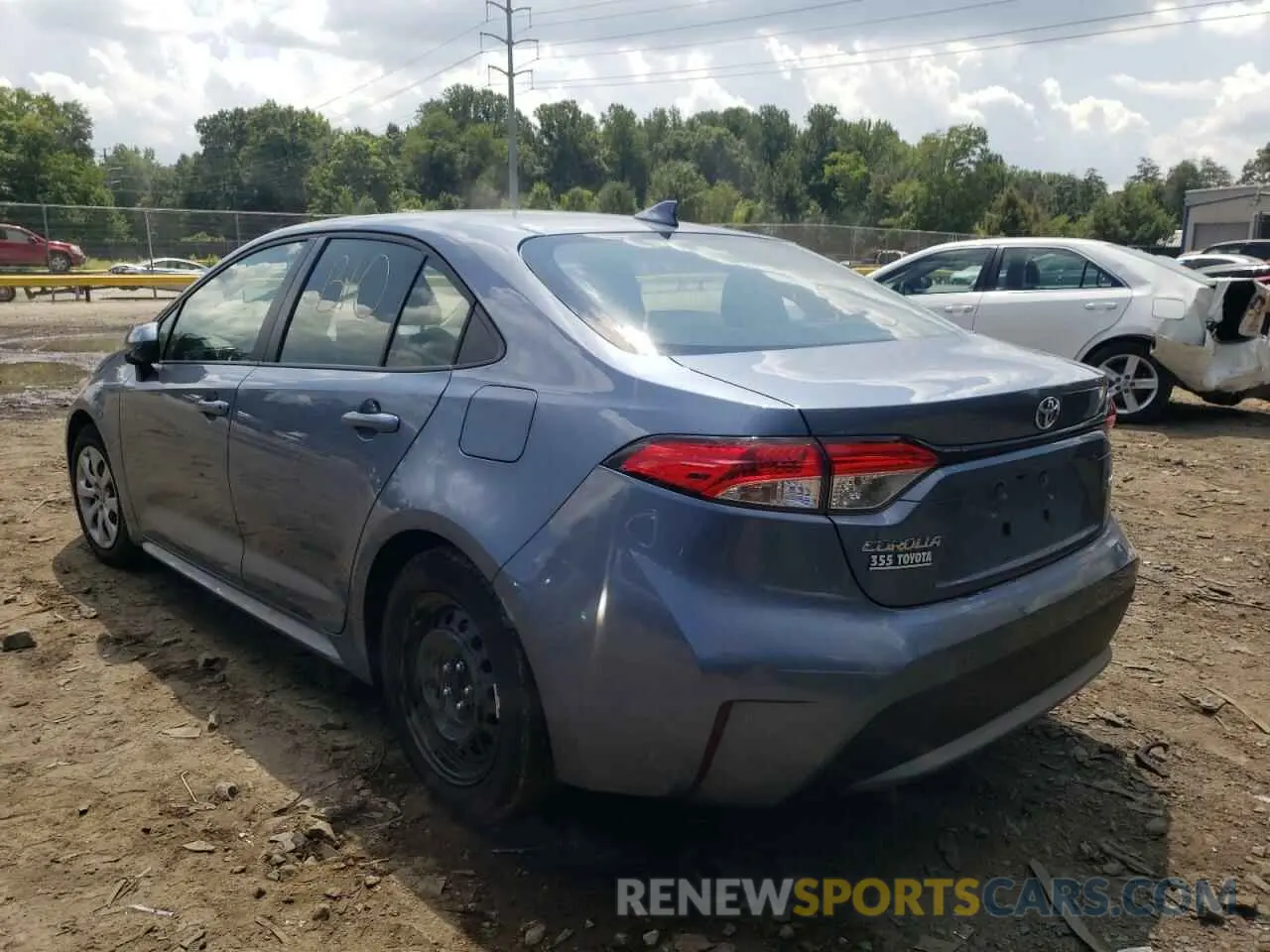 3 fotografías del automóvil dañado JTDEPMAE1NJ193165 TOYOTA COROLLA 2022
