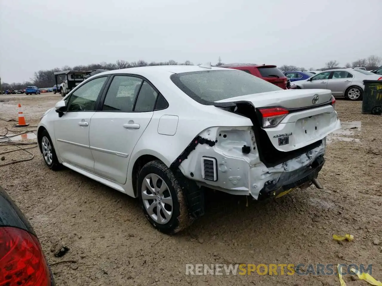 2 fotografías del automóvil dañado JTDEPMAE1NJ194428 TOYOTA COROLLA 2022