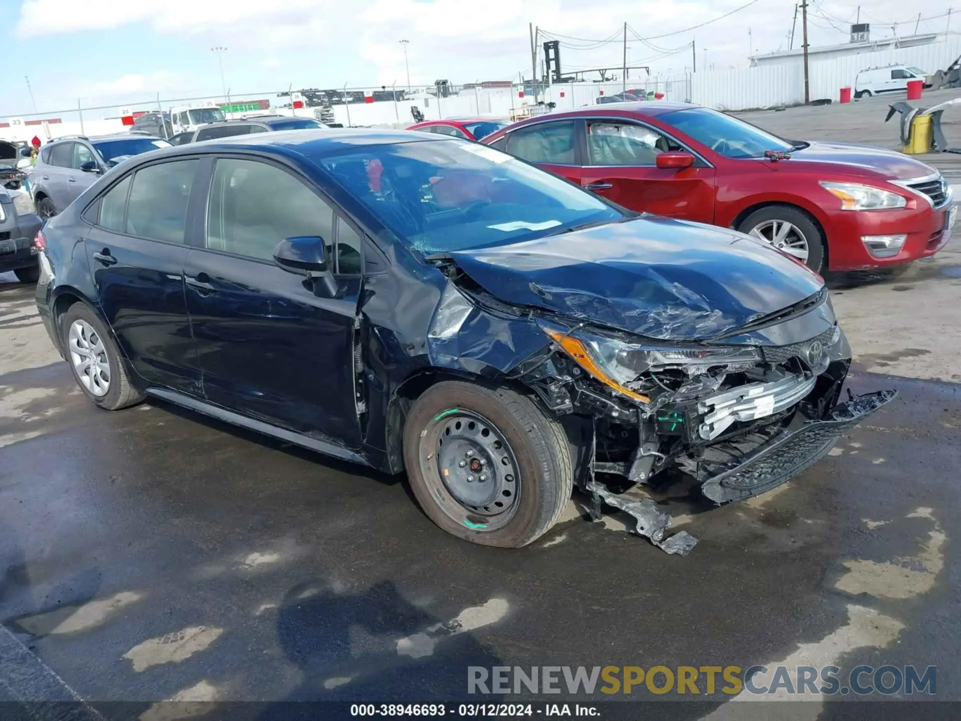 1 fotografías del automóvil dañado JTDEPMAE1NJ217979 TOYOTA COROLLA 2022
