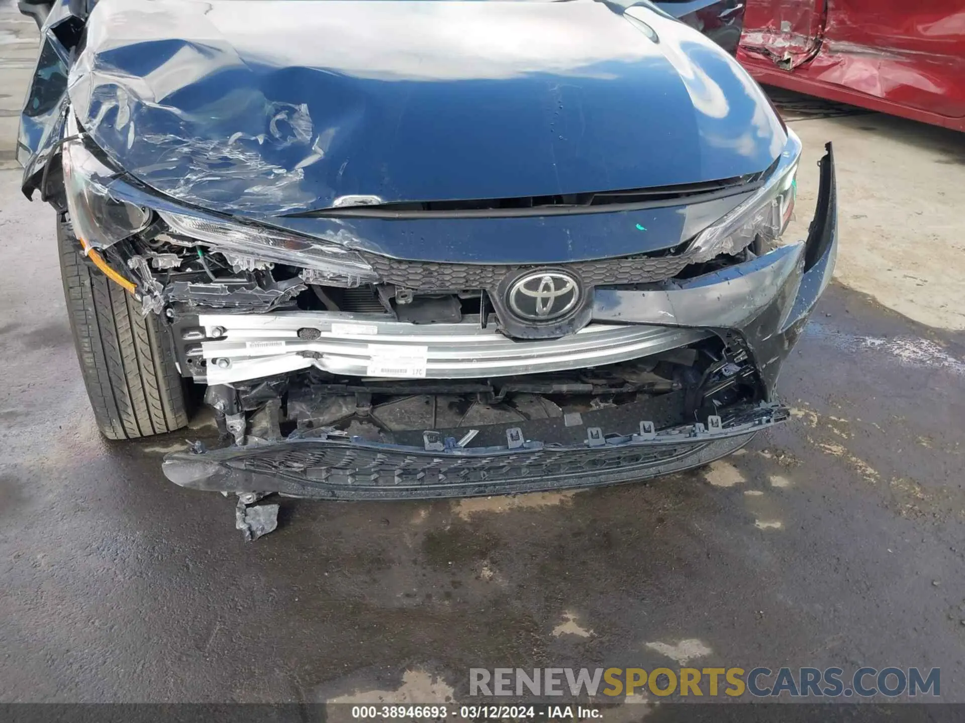 6 fotografías del automóvil dañado JTDEPMAE1NJ217979 TOYOTA COROLLA 2022