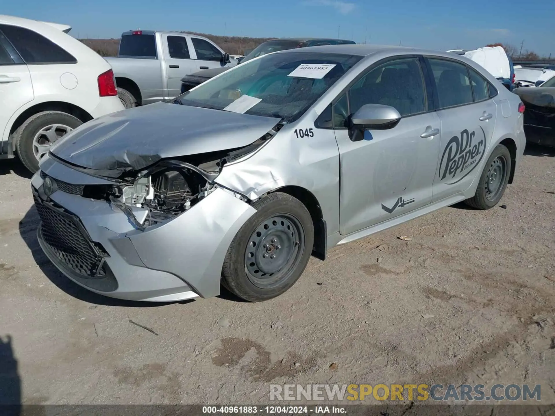 2 fotografías del automóvil dañado JTDEPMAE1NJ226648 TOYOTA COROLLA 2022